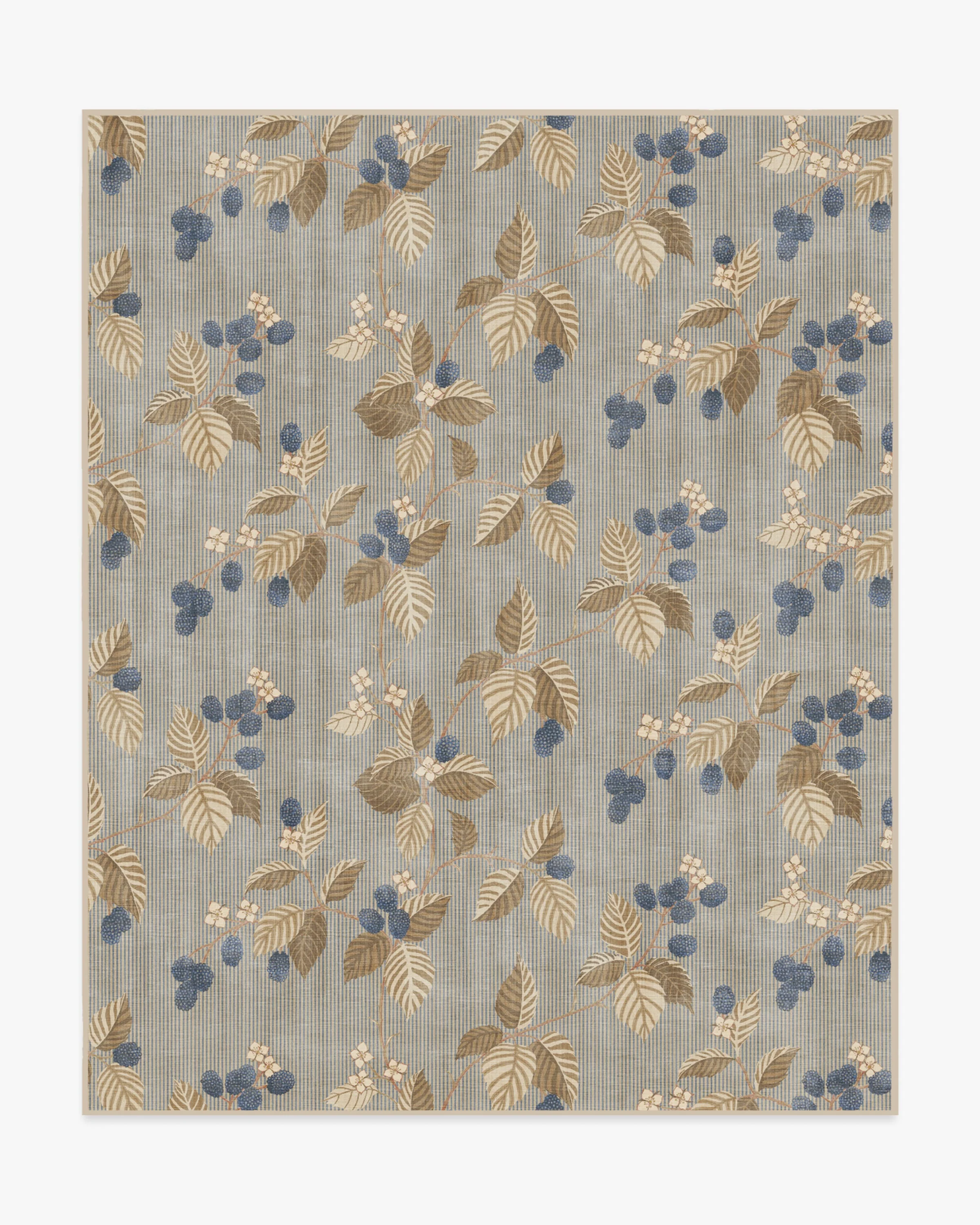 Rubus Azure & Fawn Rug by Sanderson