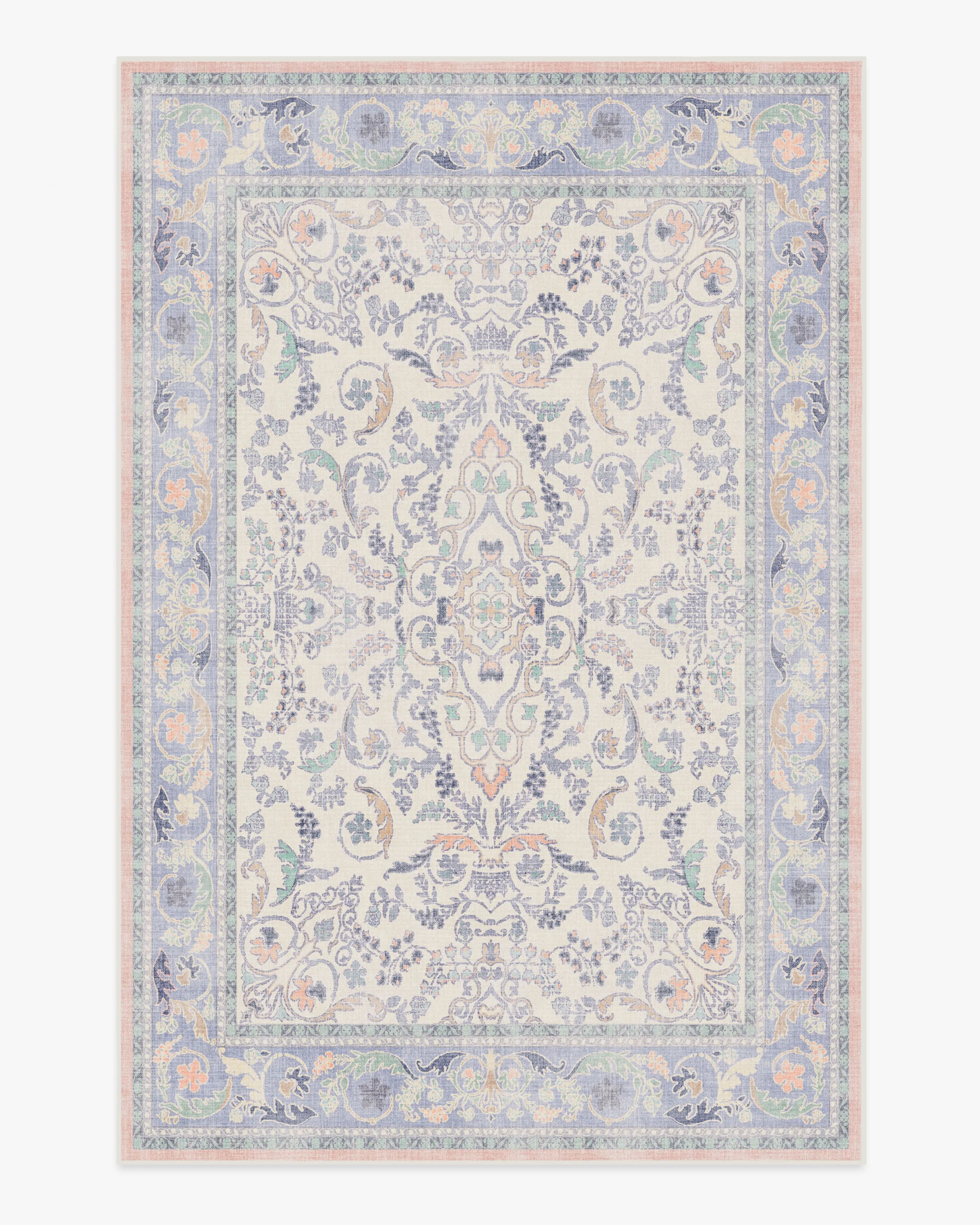 Fit For A Queen Soft Lavender Flatwoven Rug by Bridgerton