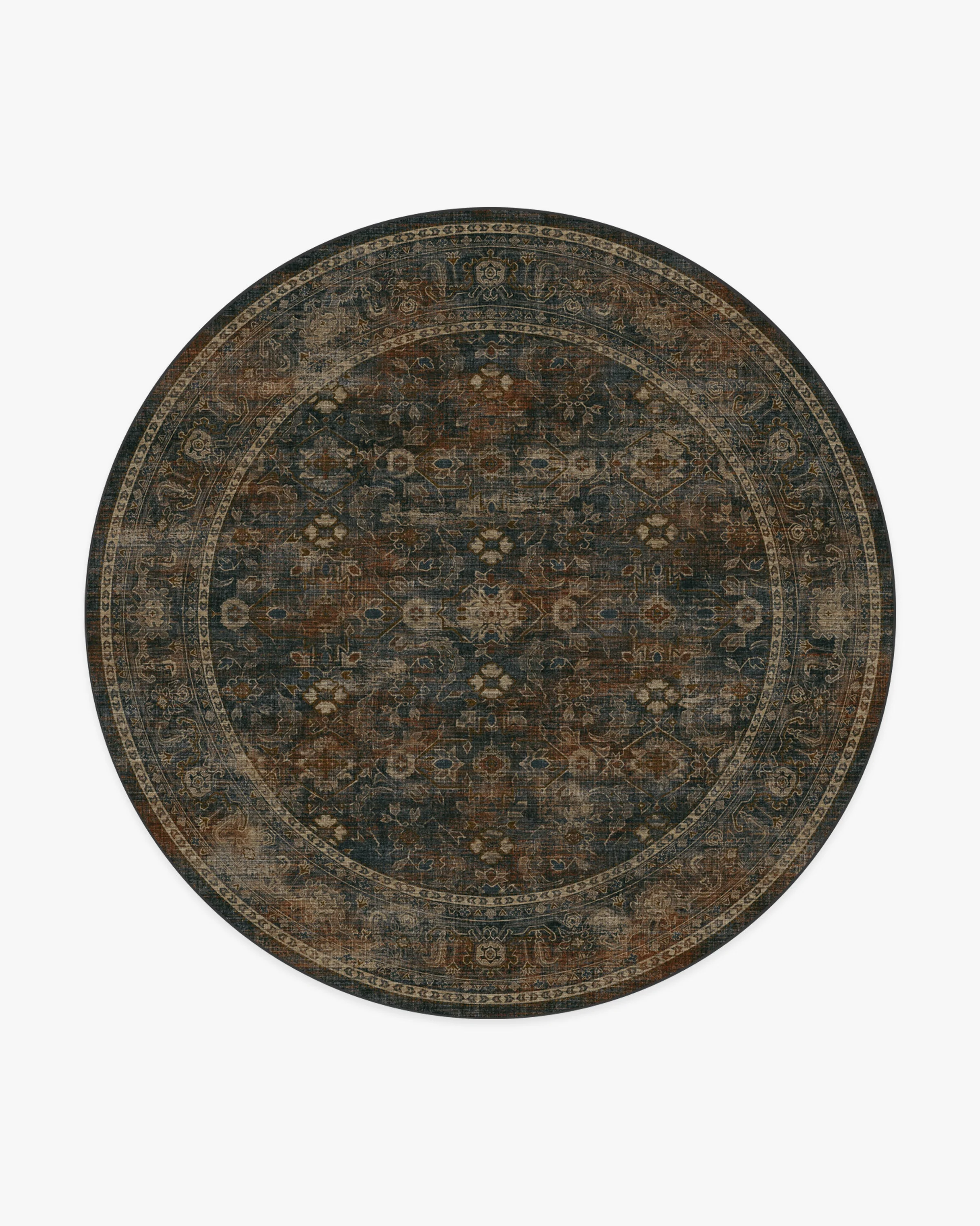 Ophelia Navy & Redwood Rug