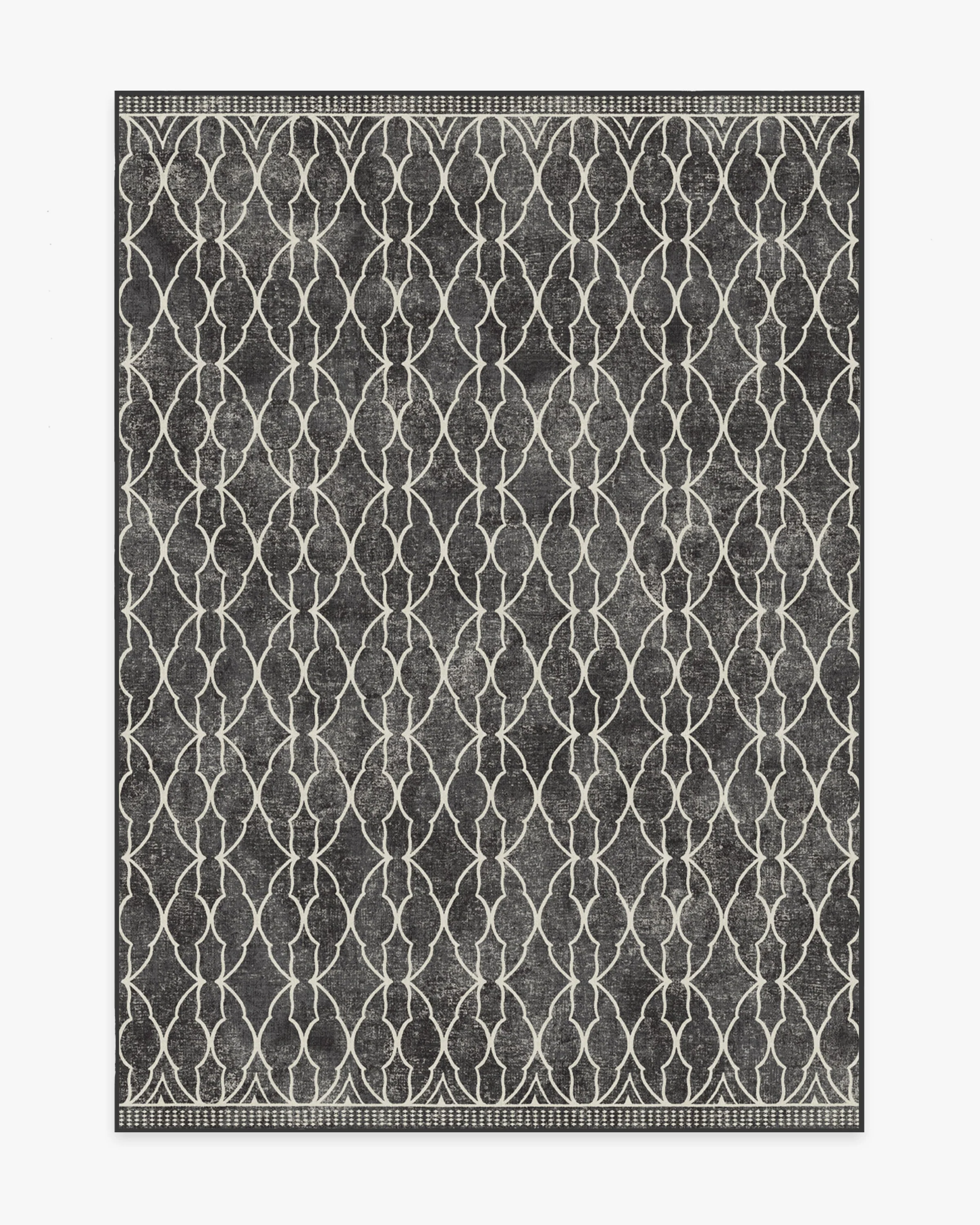 Grogu™ Trellis Black Flatwoven Rug