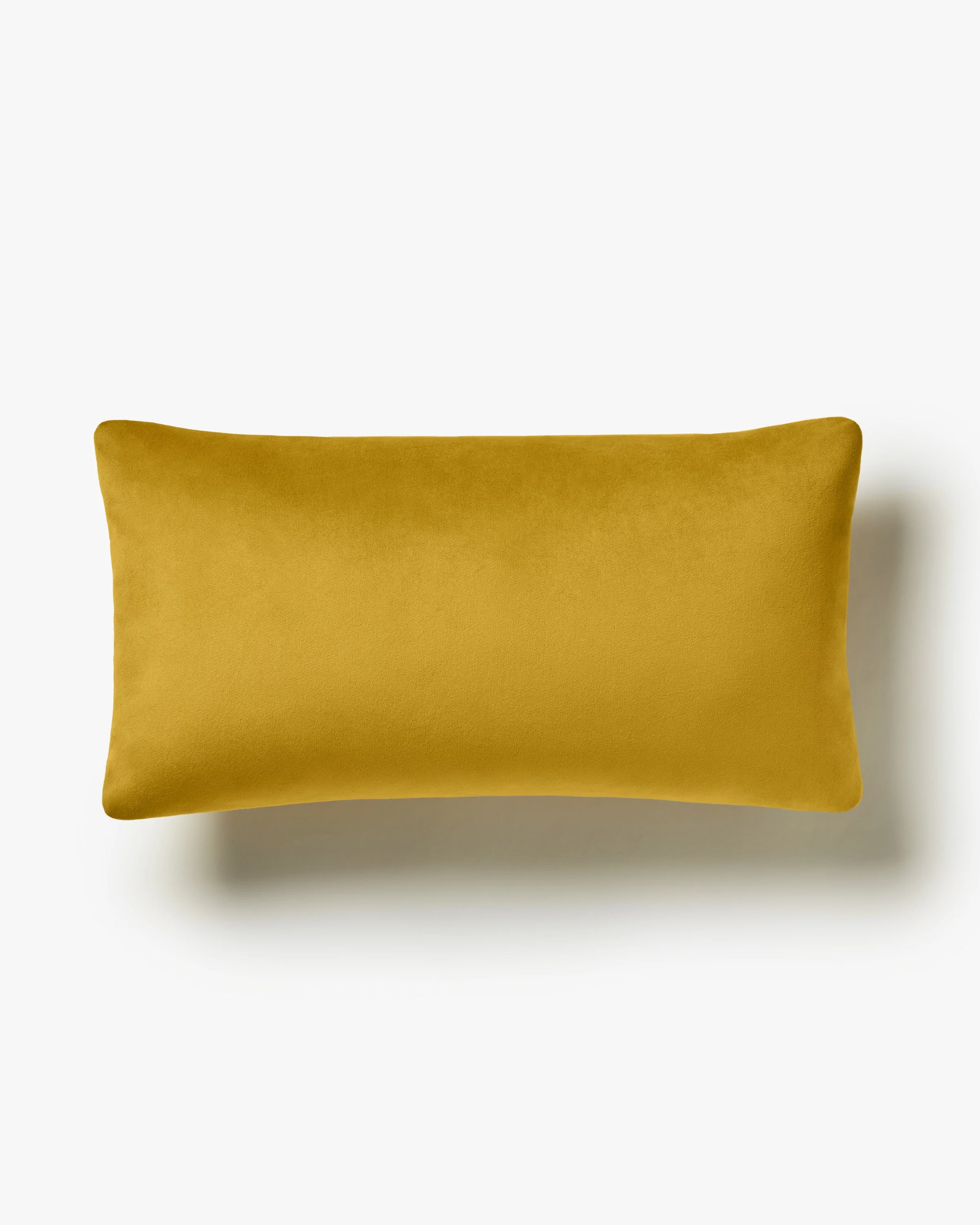 Goldenrod Velvet Throw Pillow