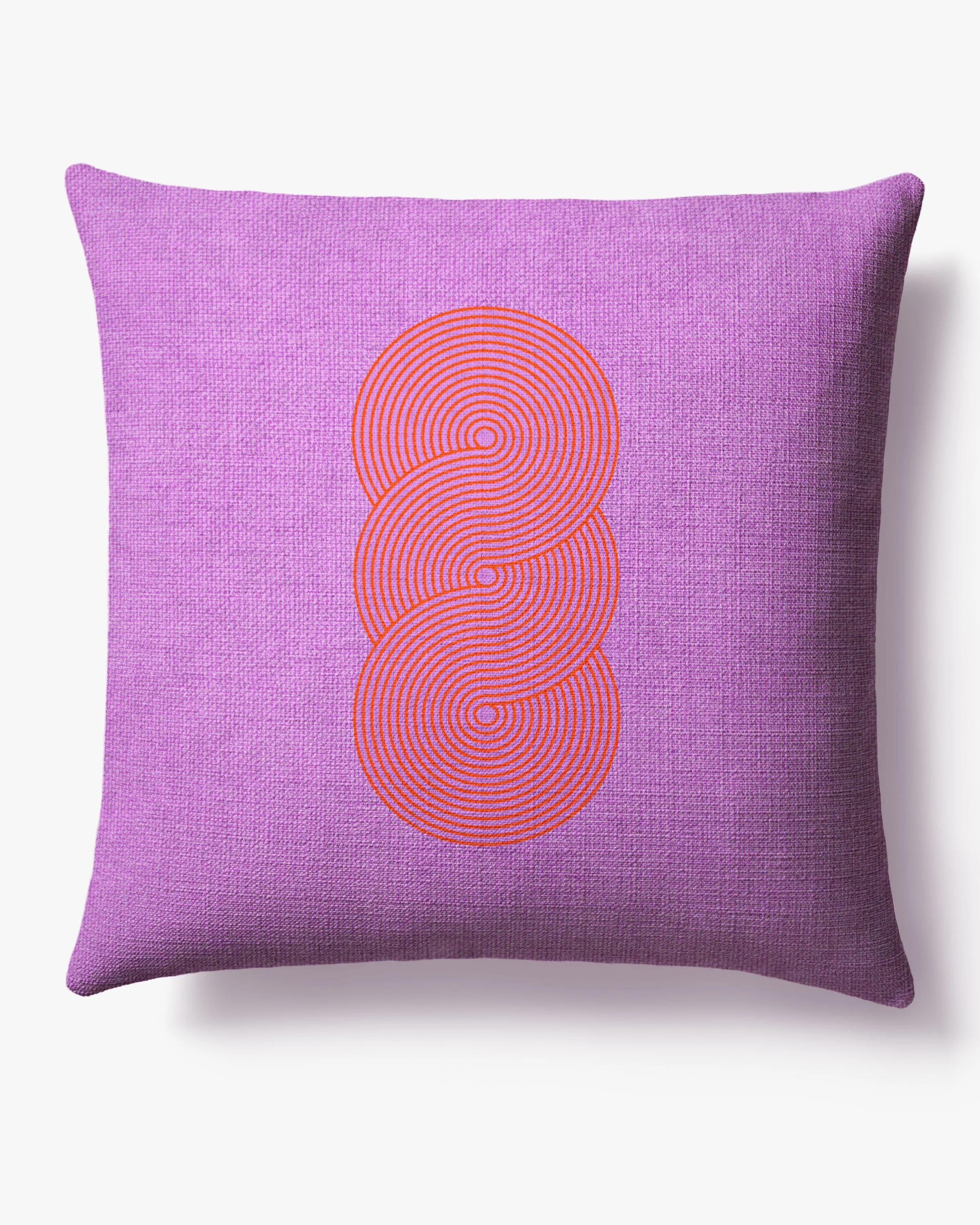 Pompidou Lavender & Red Woven Throw Pillow by Jonathan Adler