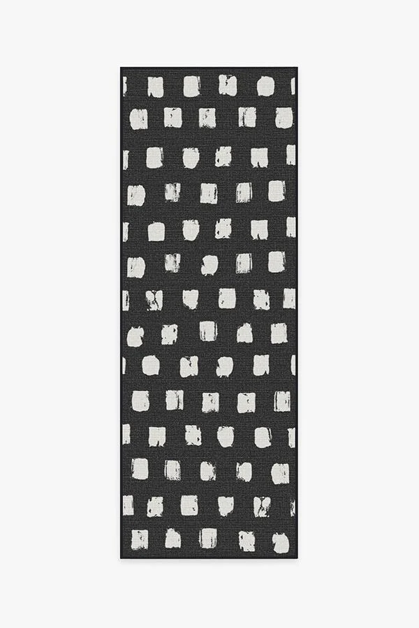 Cobblestone Black Outdoor Rug