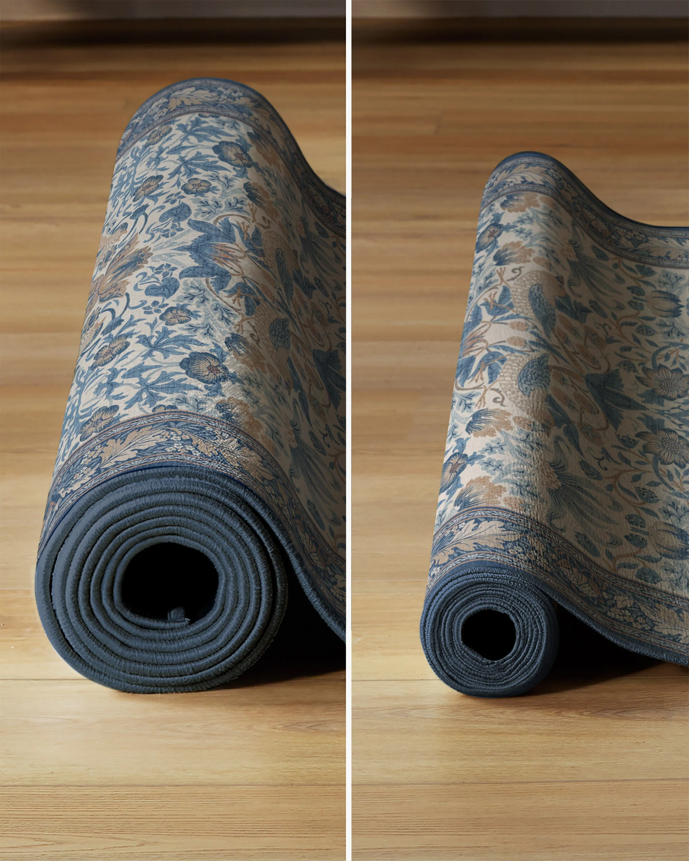 Strawberry Thief Indigo & Ivory Rug by Morris & Co.
