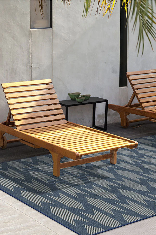 Savannah Navy Blue Outdoor Rug
