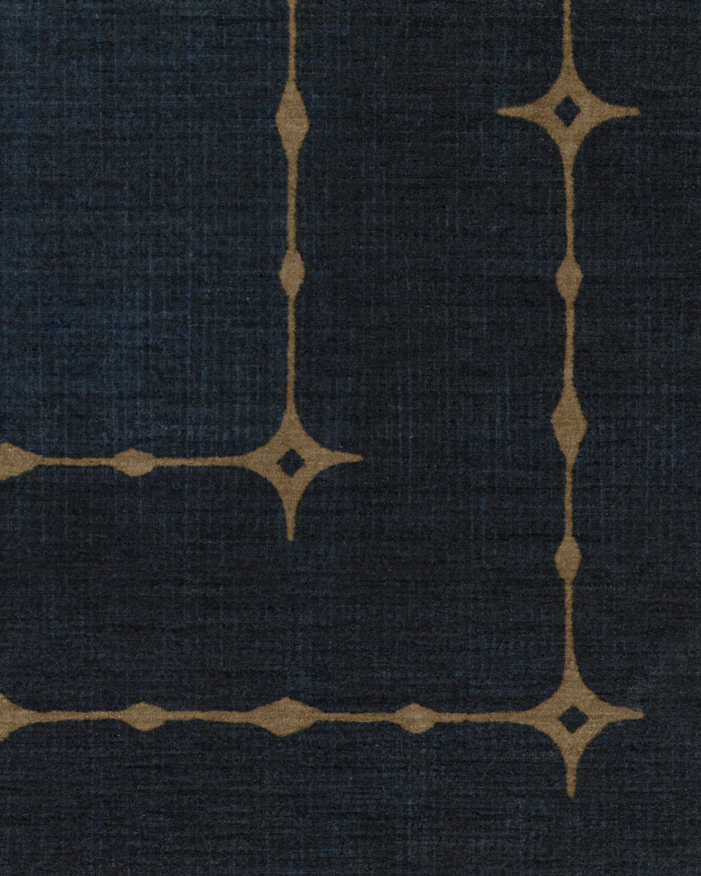 Sparkle Border Dark Navy Rug