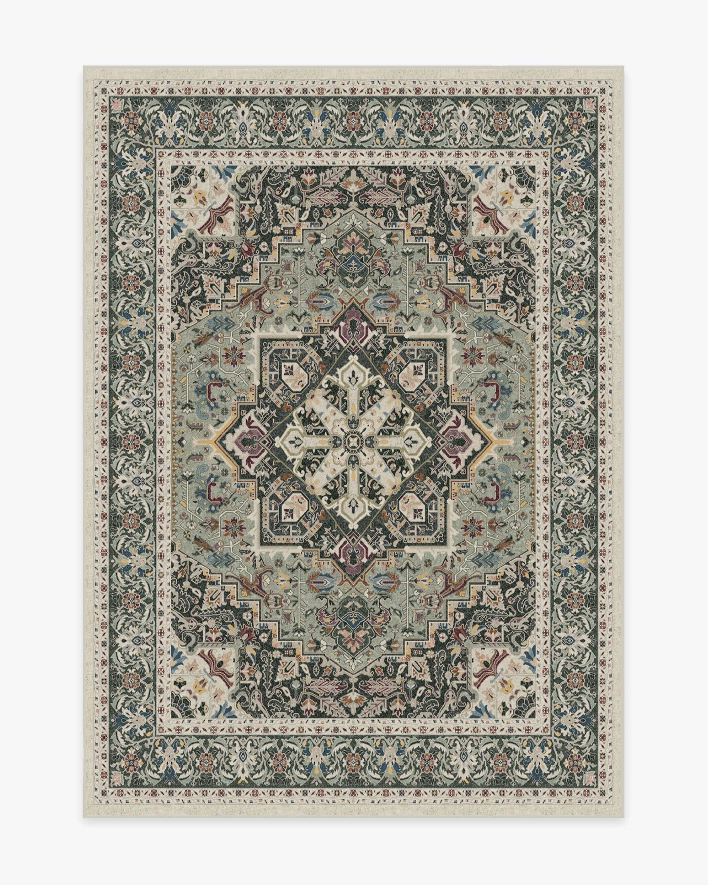 Hendesi Heriz Sage Rug