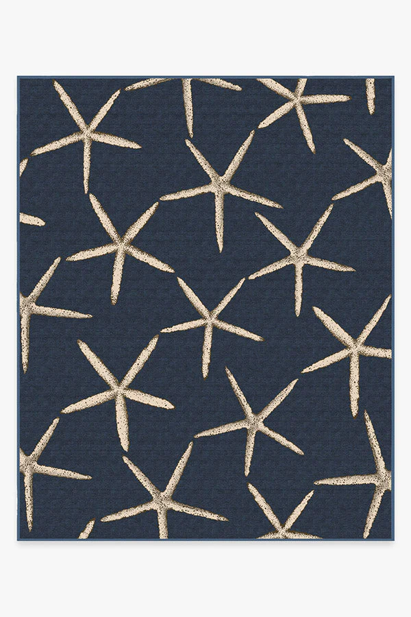 Starfish Navy Rug