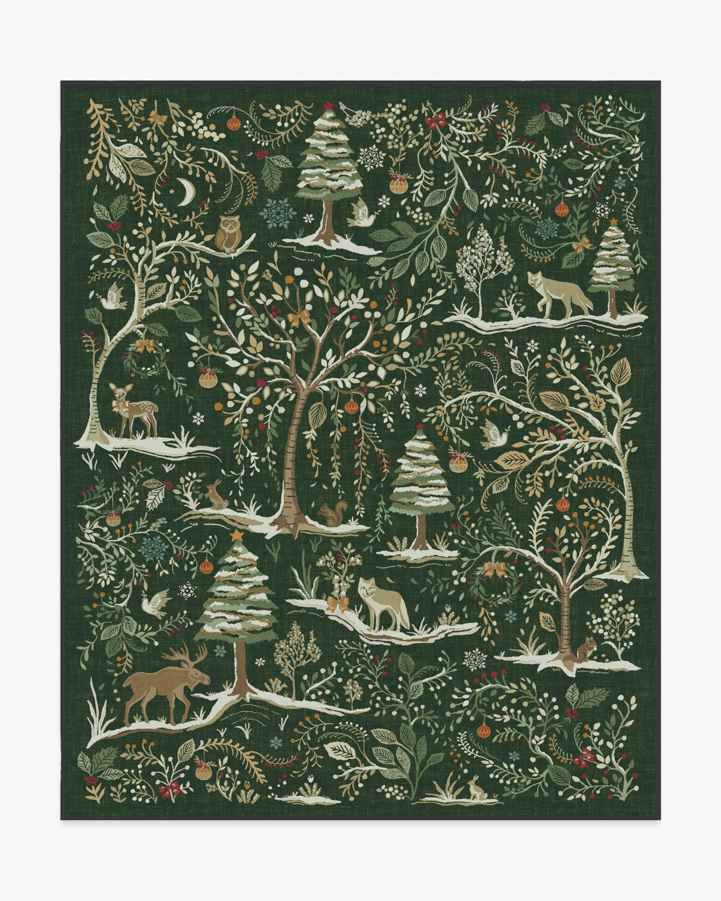 Elwood Forest Green Flatwoven Rug