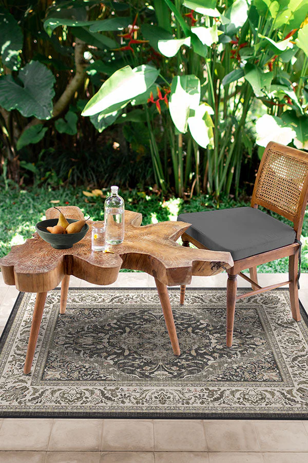 Allura Dark Wood Outdoor Rug