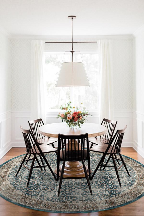 Celestine Teal Blue Flatwoven Rug