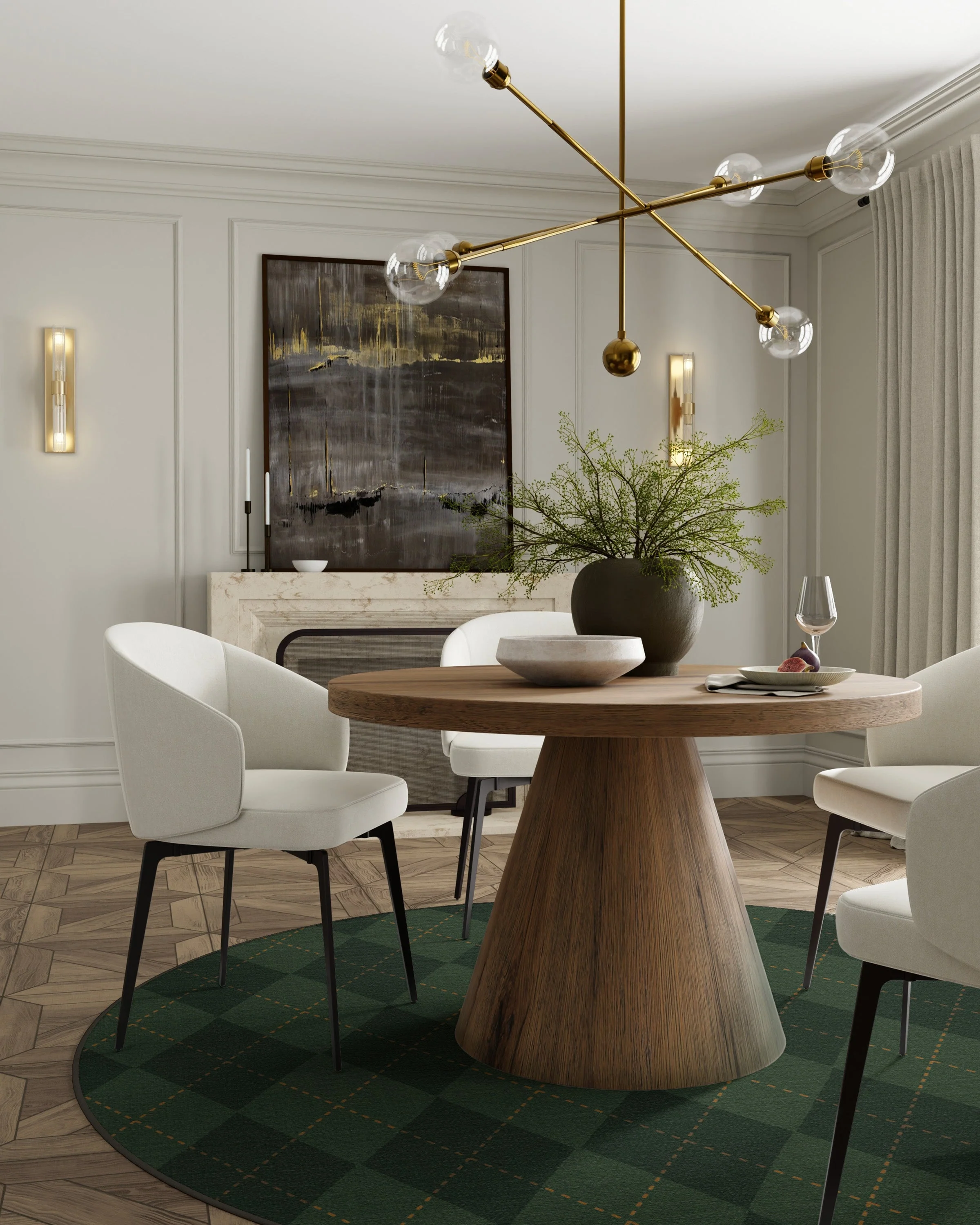 Oliver Argyle Forest Green Flatwoven Rug