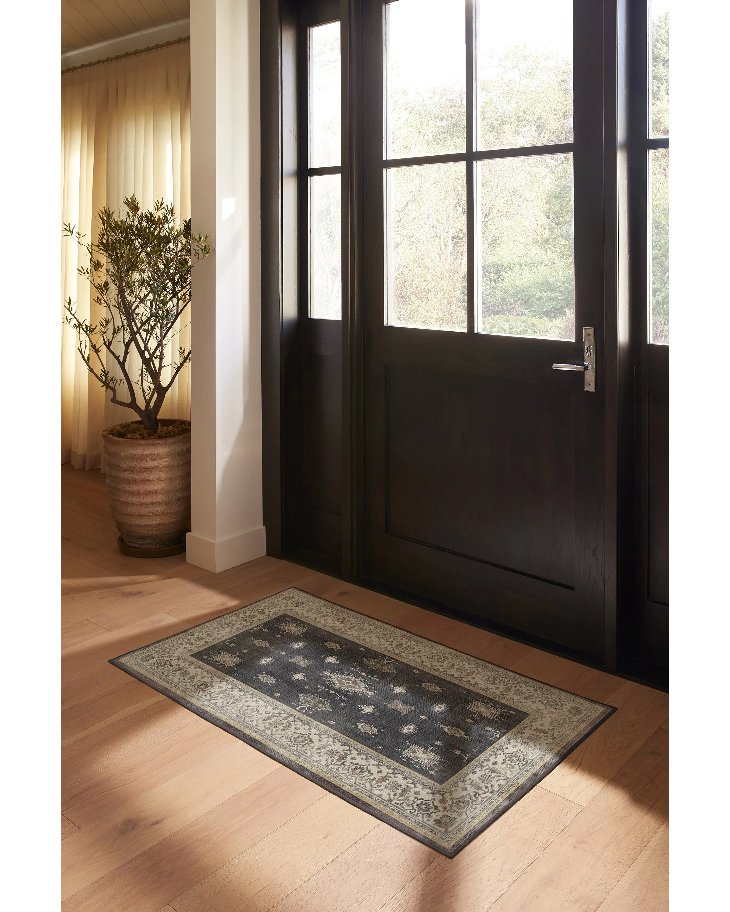 Verena Dark Wood Flatwoven Rug