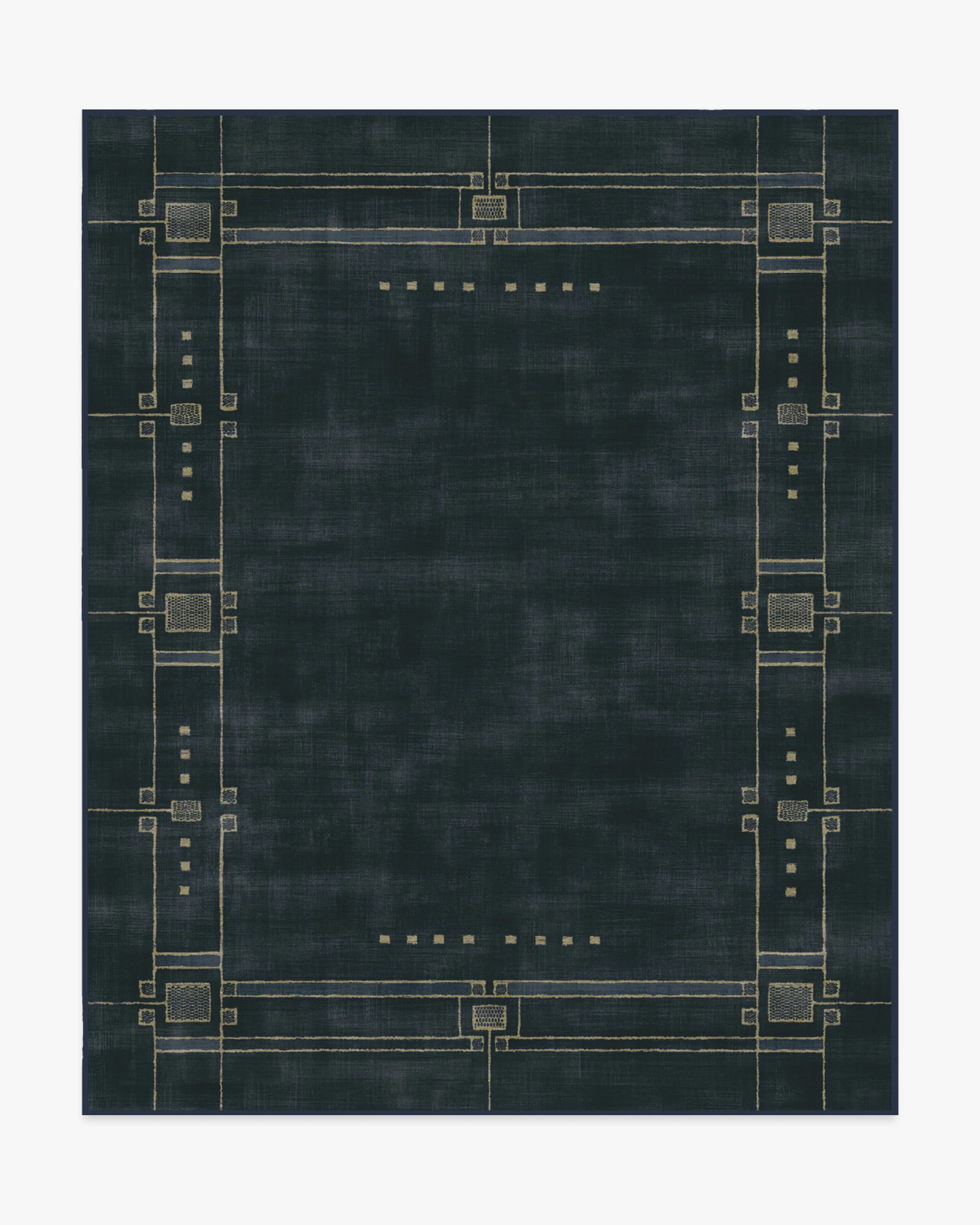 Avery Midnight Blue Flatwoven Rug by Architectural Digest