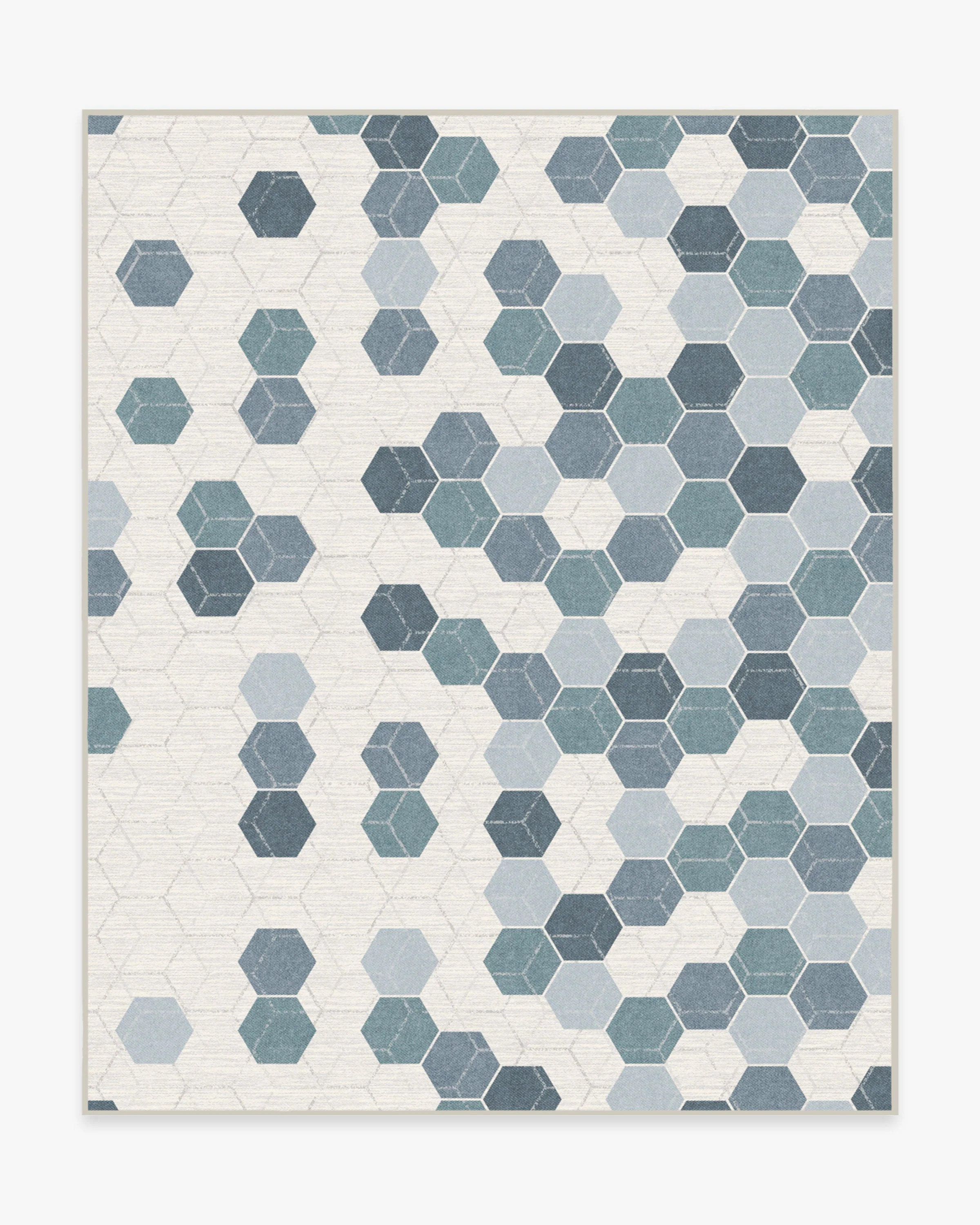 Prisma Slate Blue Flatwoven Rug