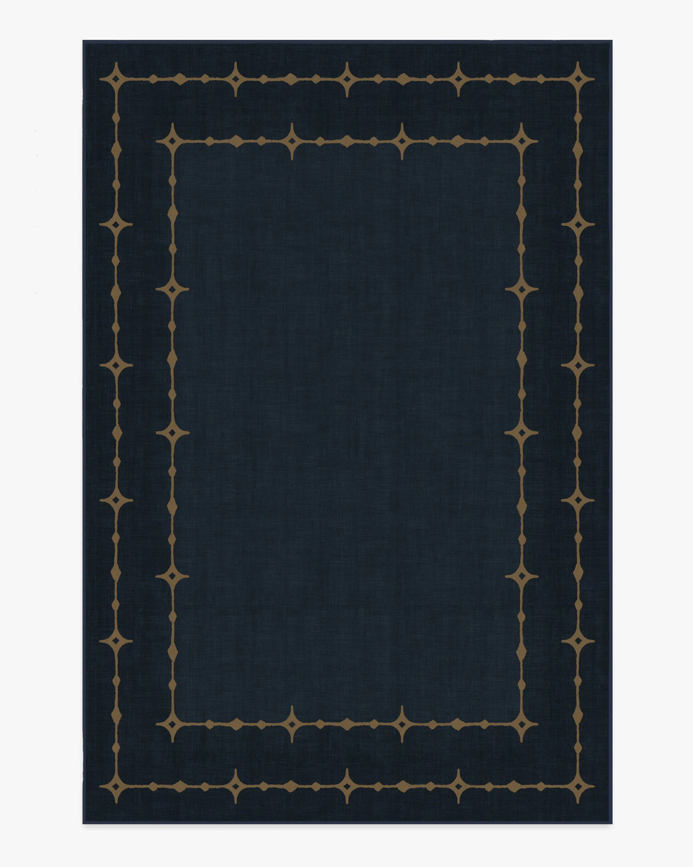 Sparkle Border Dark Navy Rug