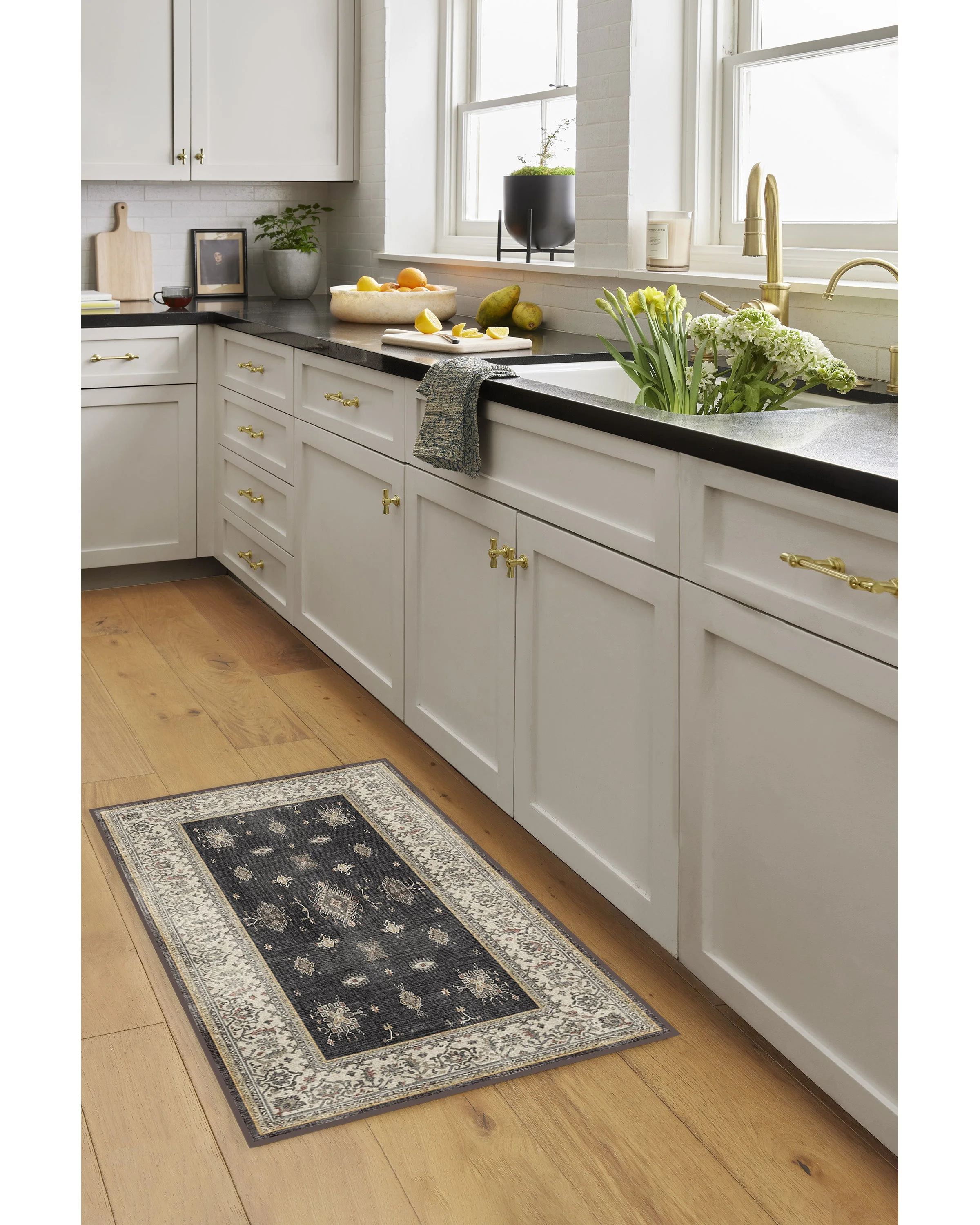 Verena Dark Wood Flatwoven Rug