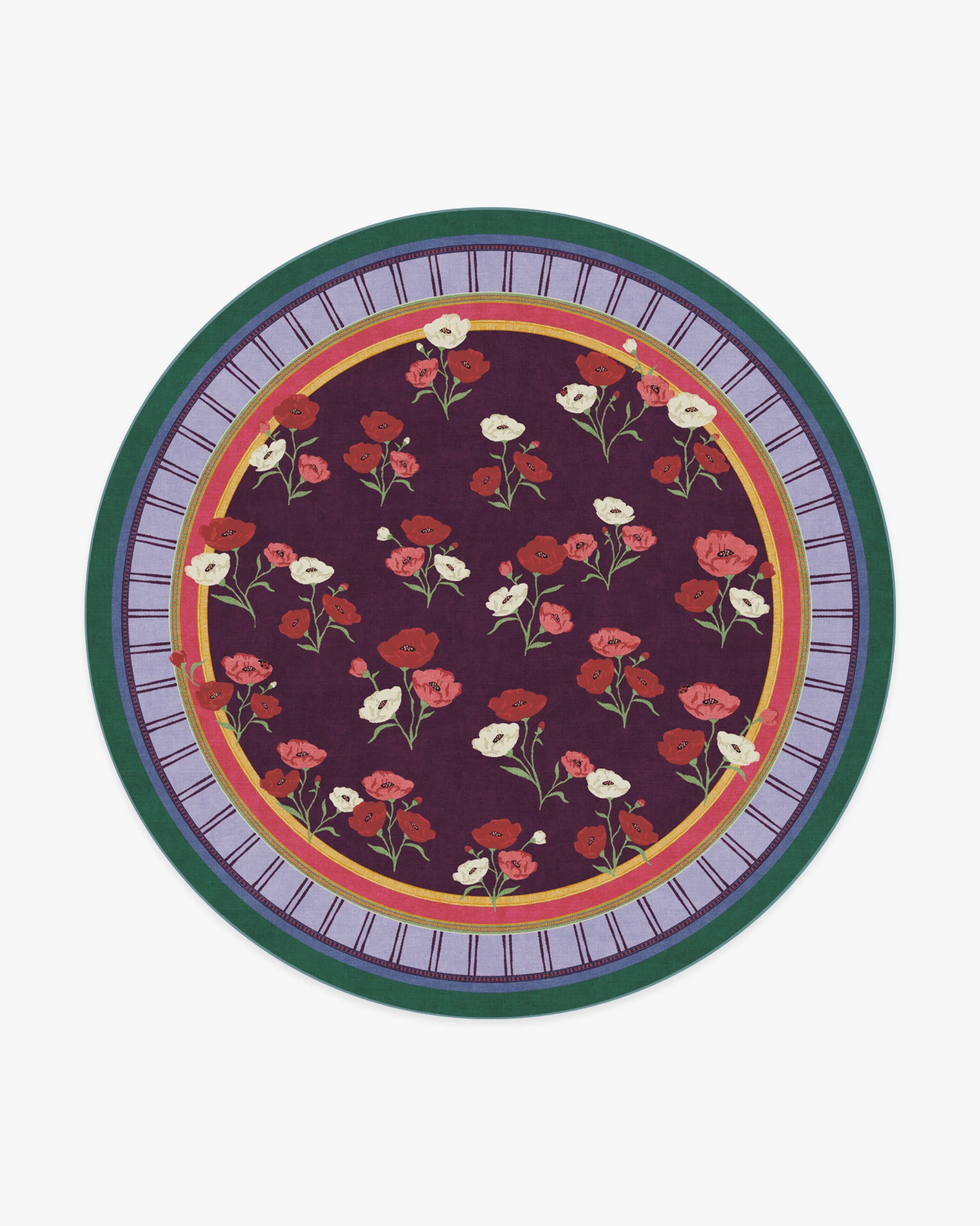 Ambroeus Royal Plum Rug by Iris Apfel