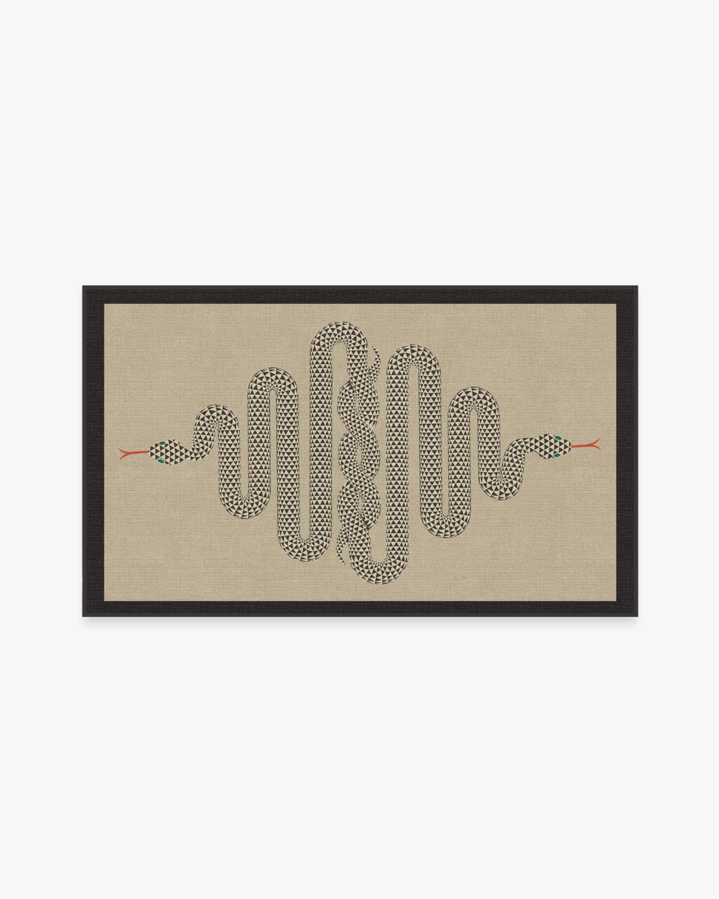 Venom Neutral Flatwoven Rug by Jonathan Adler
