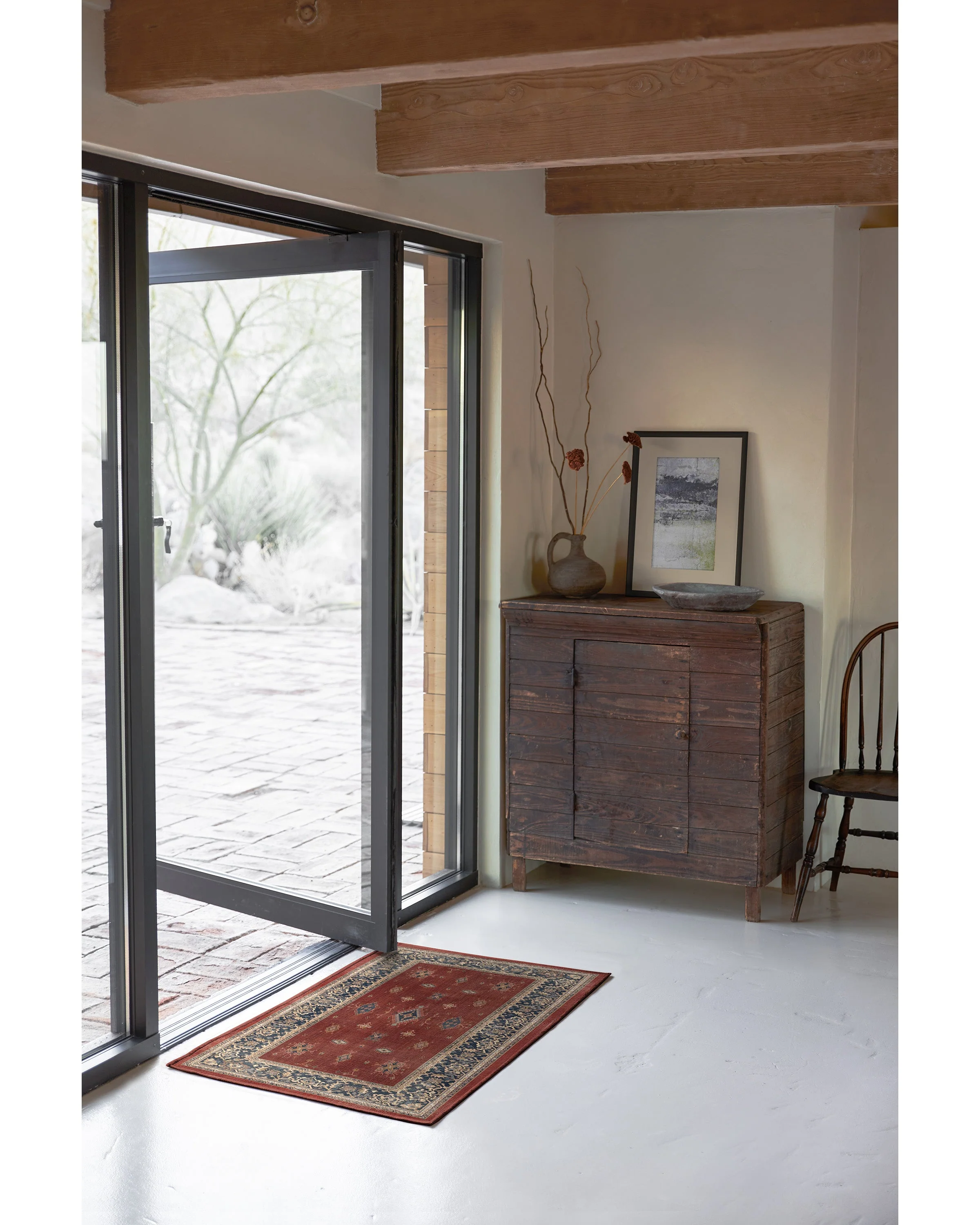 Verena Amber Red Flatwoven Rug