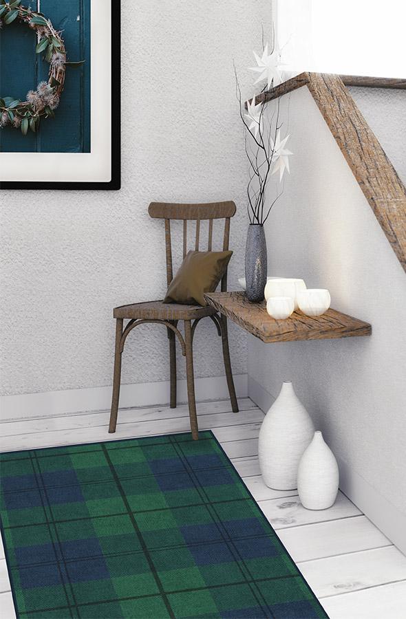 Buffalo Plaid Blackwatch Flatwoven Rug
