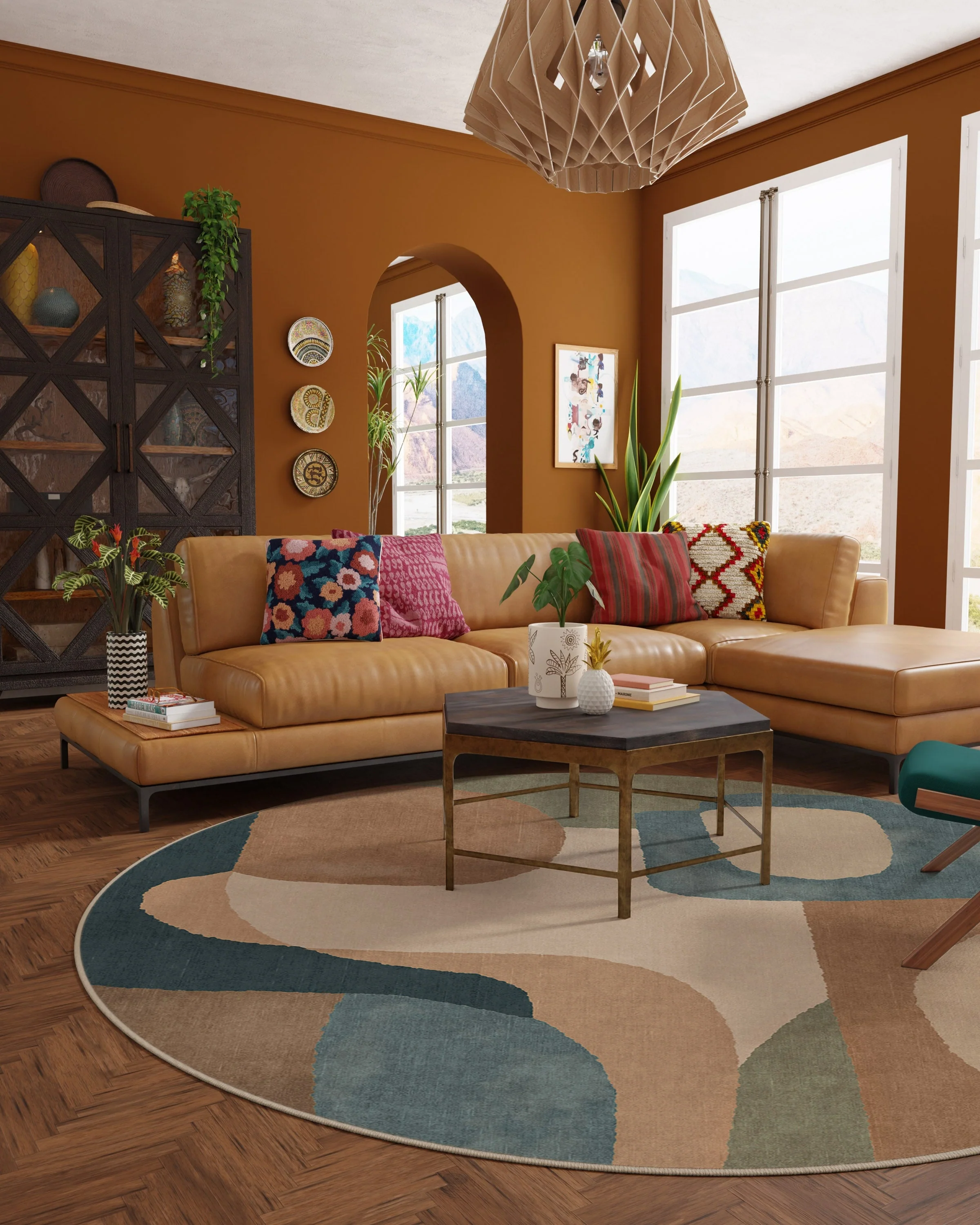 Sonia Sand & Ocean Flatwoven Rug by Justina Blakeney