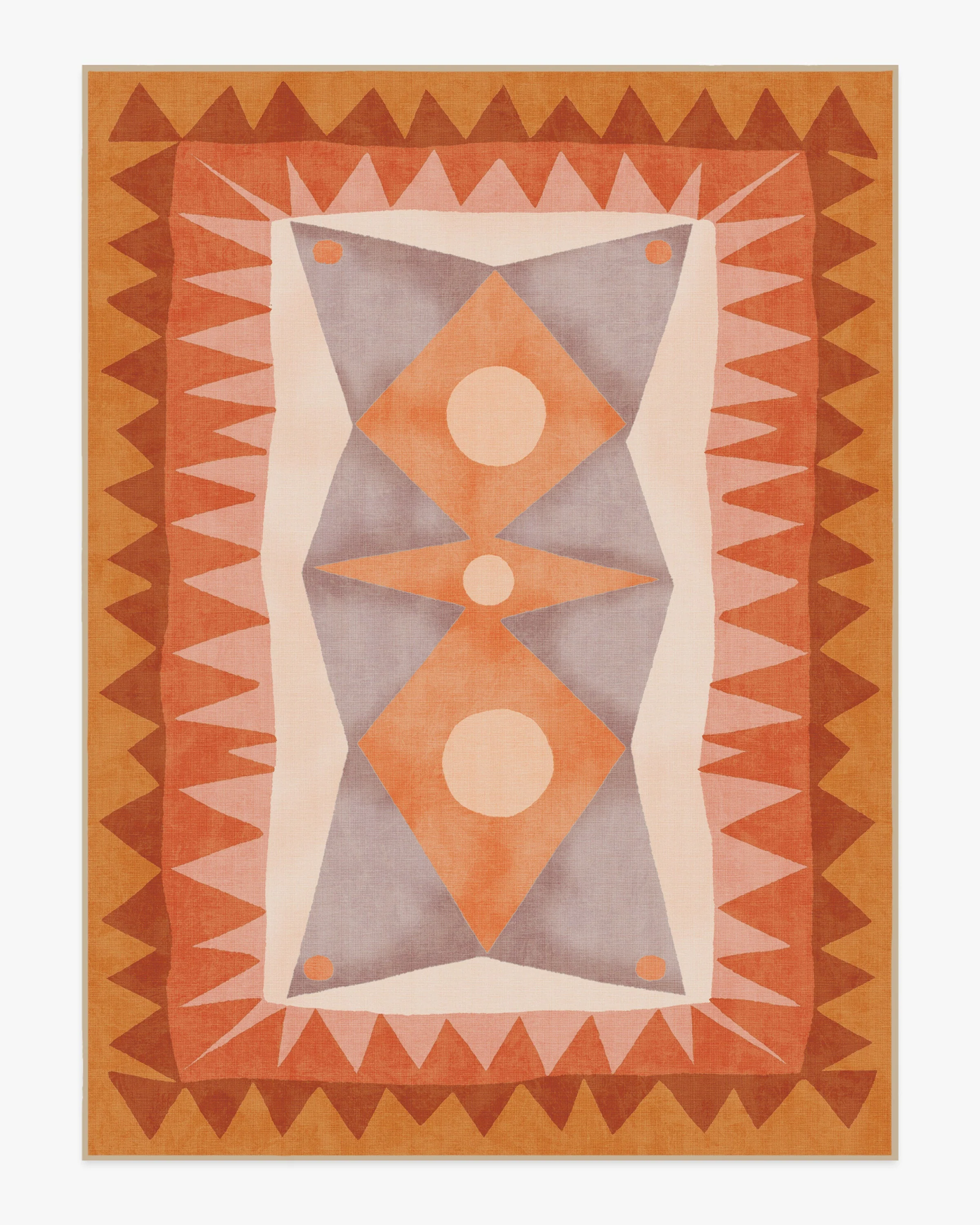 Hilma Papaya Outdoor Rug by Justina Blakeney
