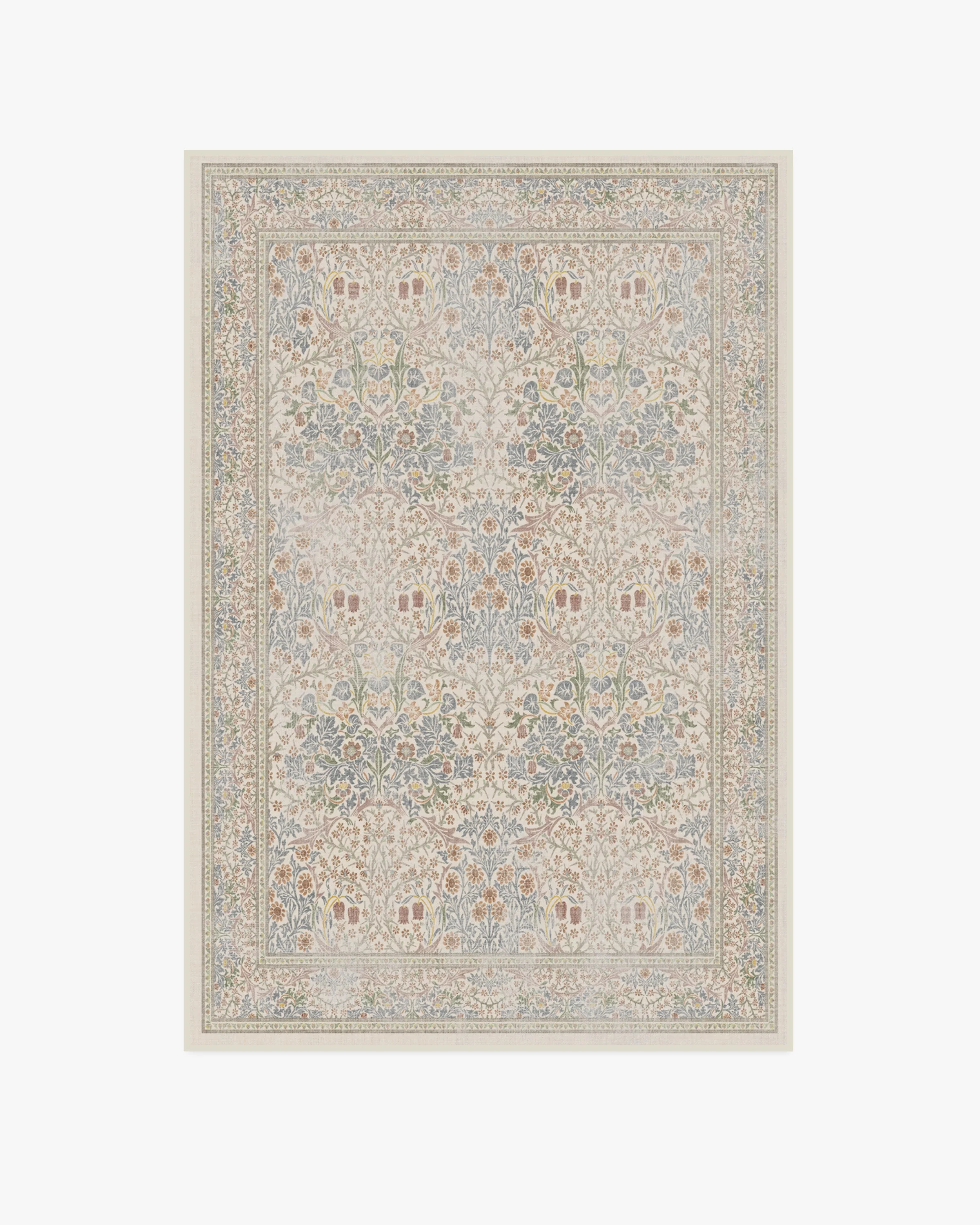 Blackthorn Ivory Flatwoven Rug by Morris & Co.