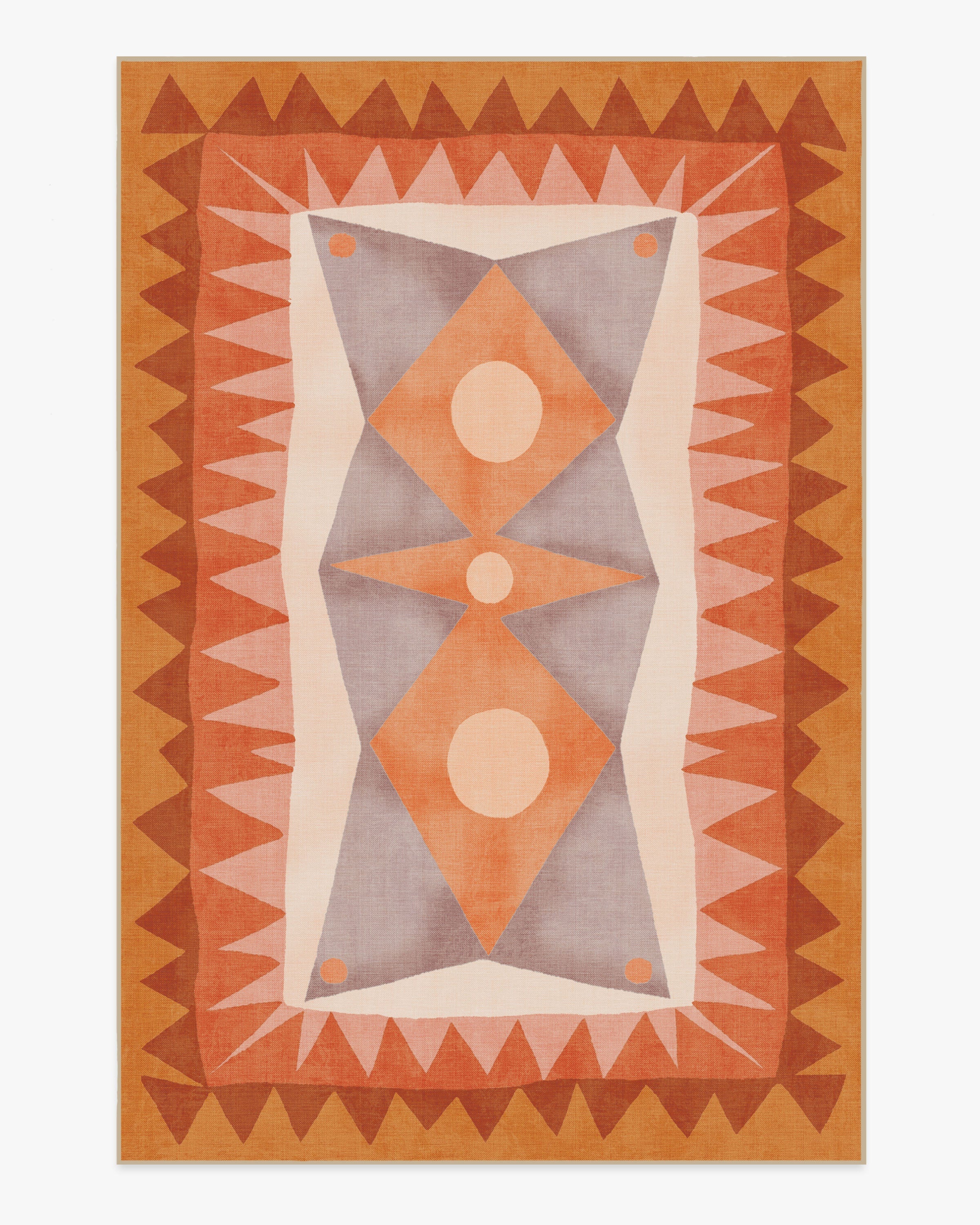 Hilma Papaya Outdoor Rug by Justina Blakeney