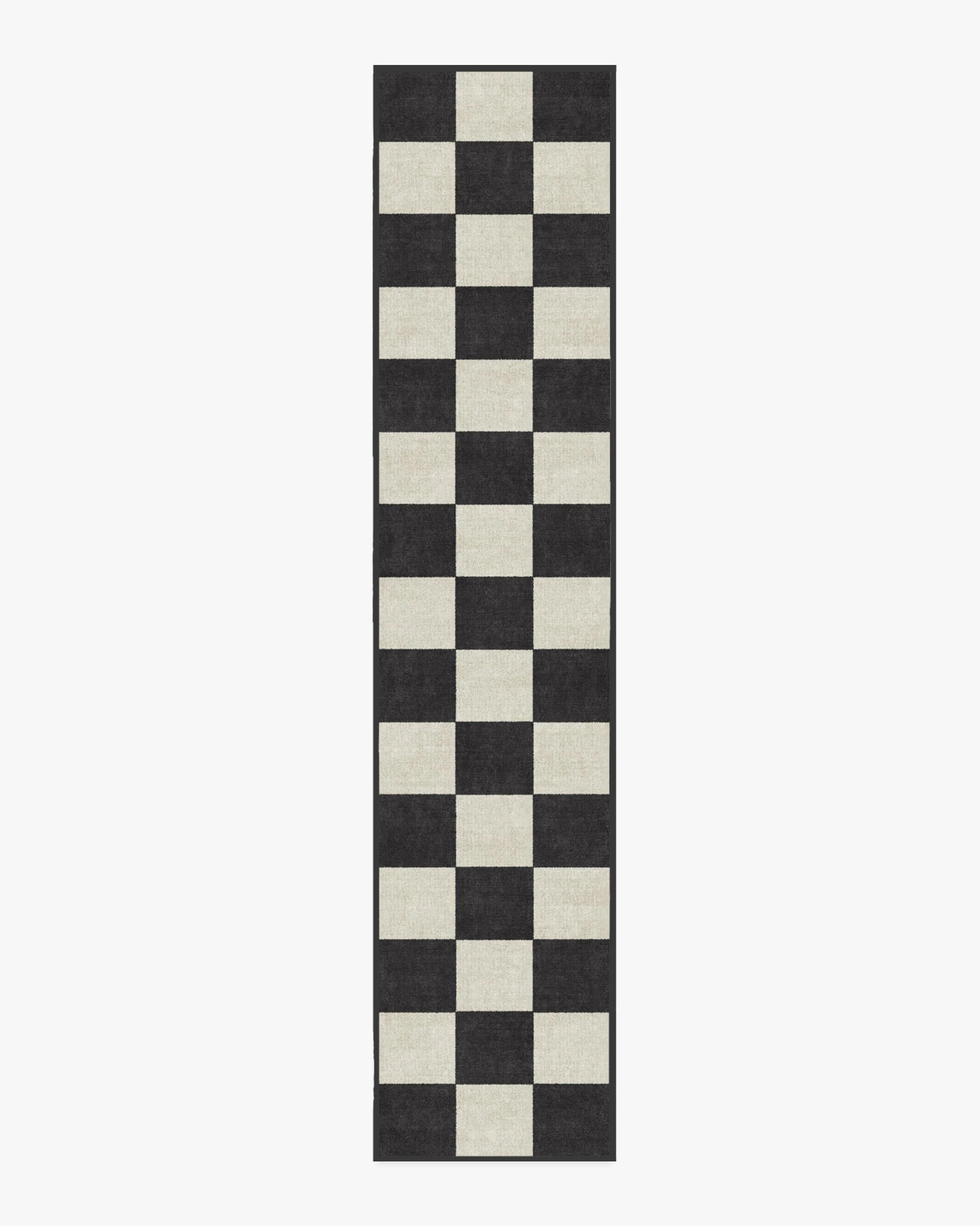 Jaque Checkered Black Flatwoven Rug