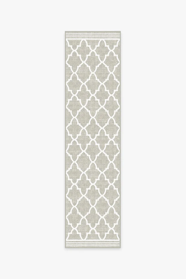 Varia Trellis Stone Outdoor Rug
