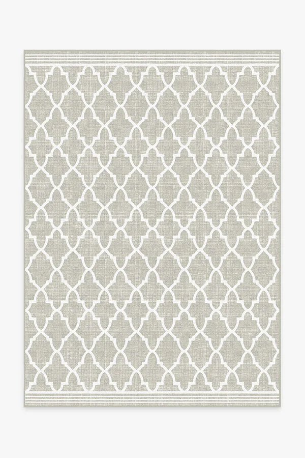 Varia Trellis Stone Outdoor Rug