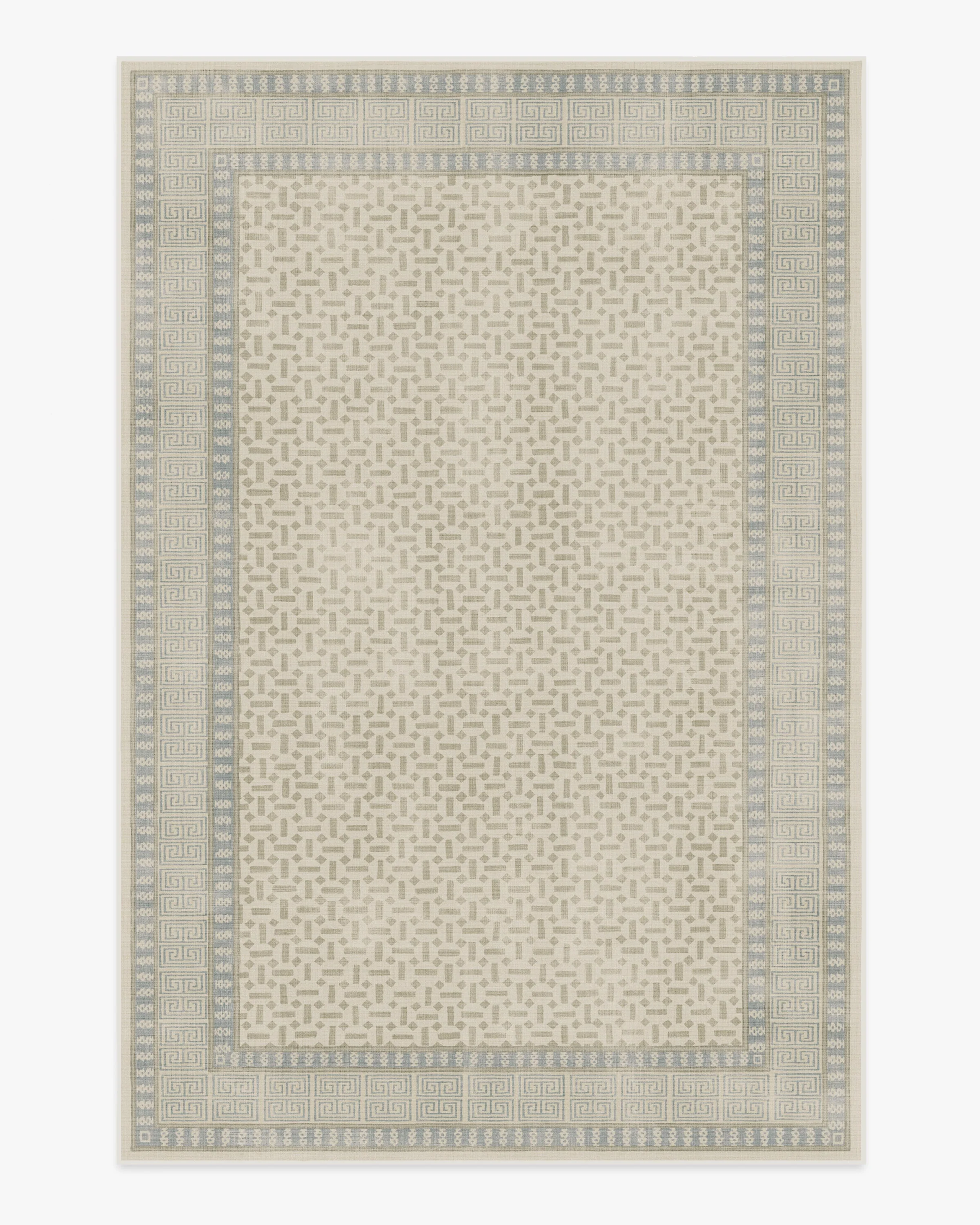 Kairos Ivory & Blue Rug