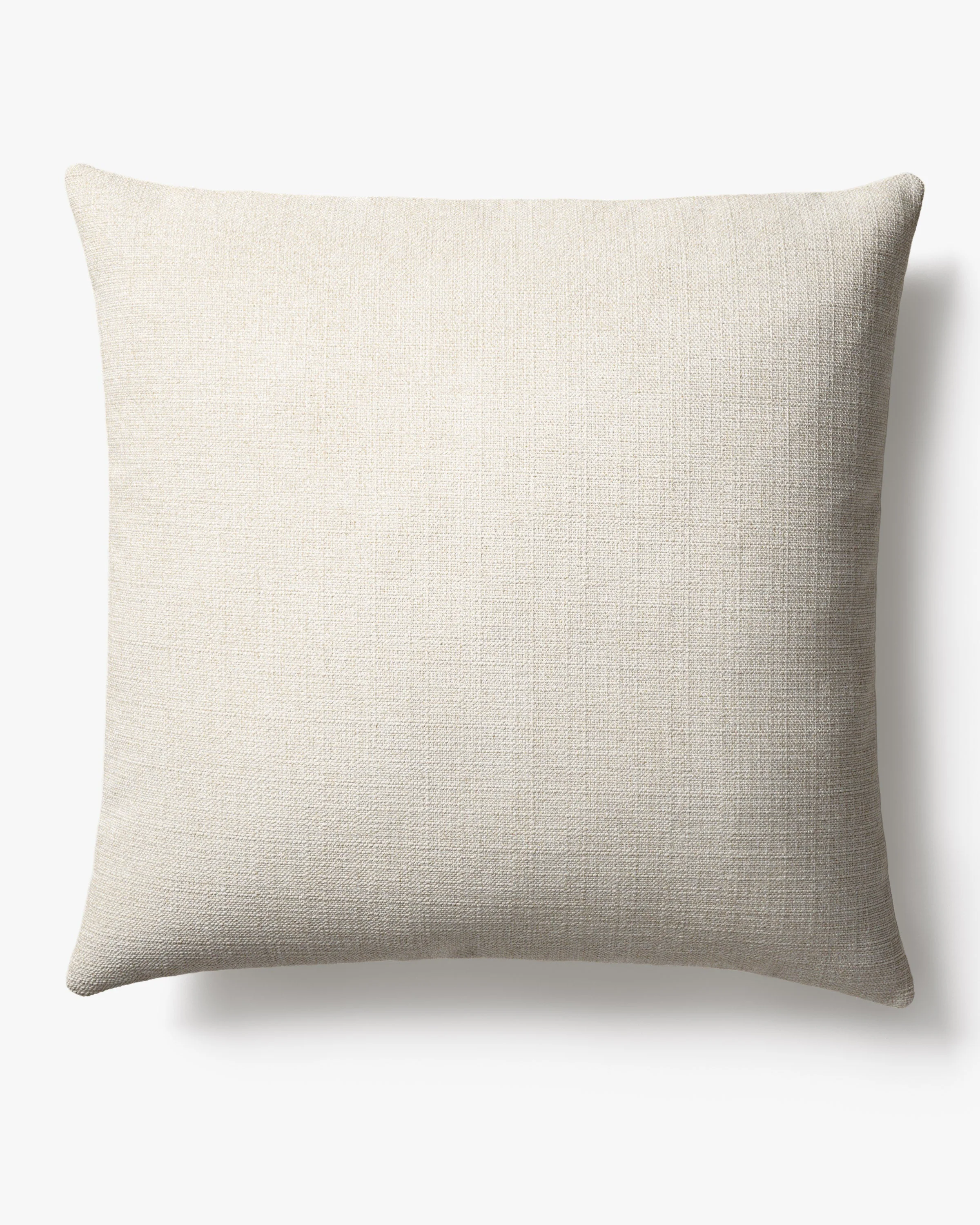 Ivory Woven Throw Pillow