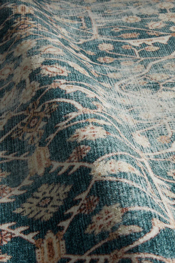 Celestine Teal Blue Rug