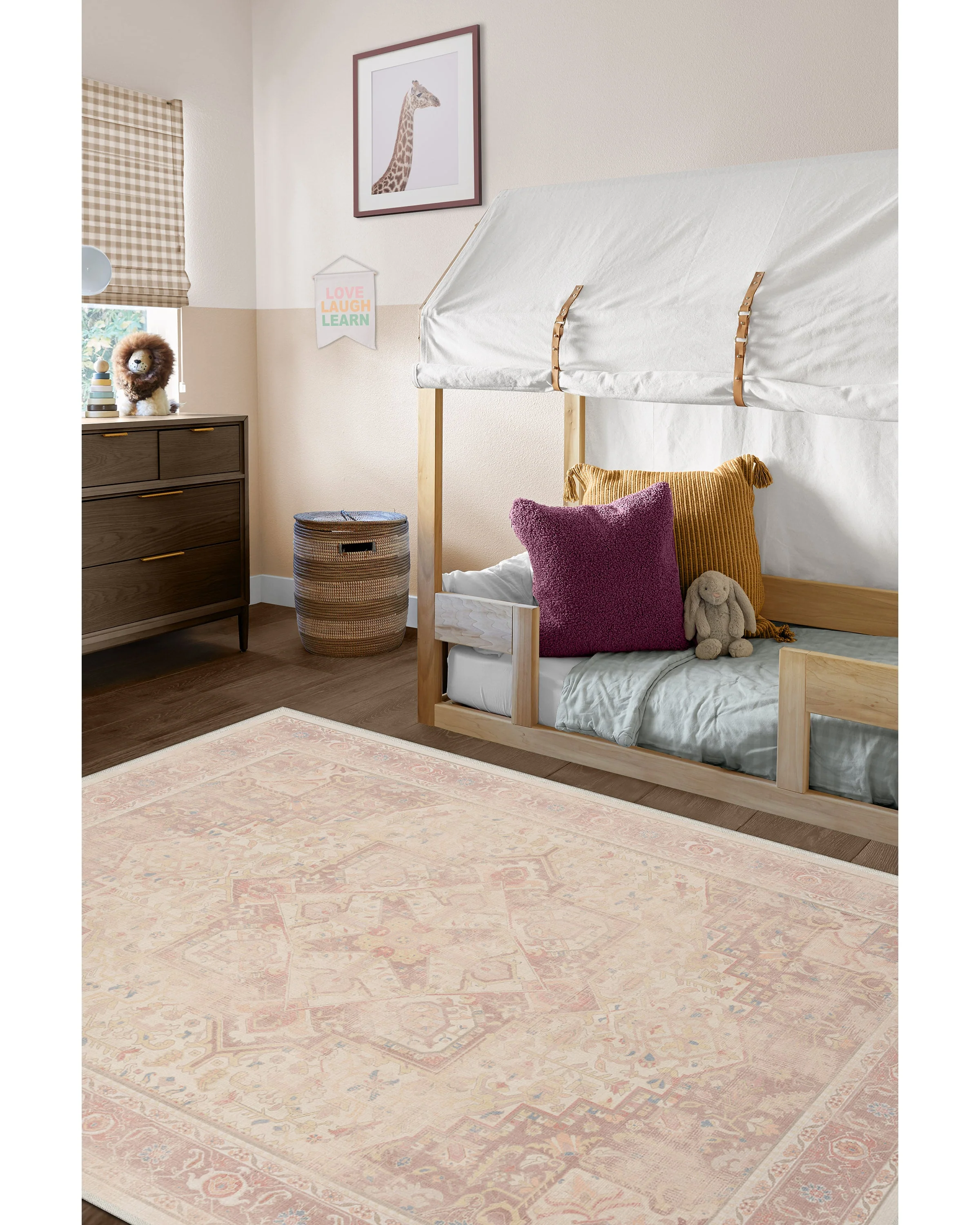 Kamran Soft Pink Rug