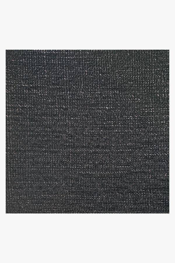 Heathered Solid Charcoal Flatwoven Rug