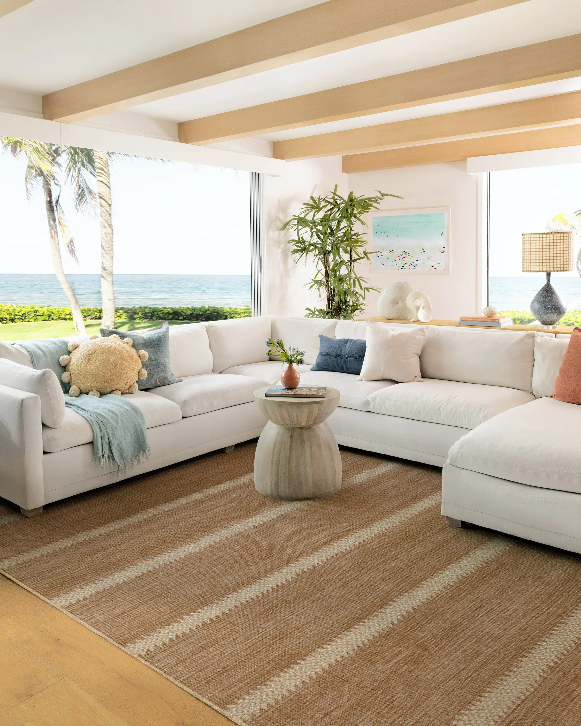 Malibu Natural Re-Jute Rug by Gray Malin