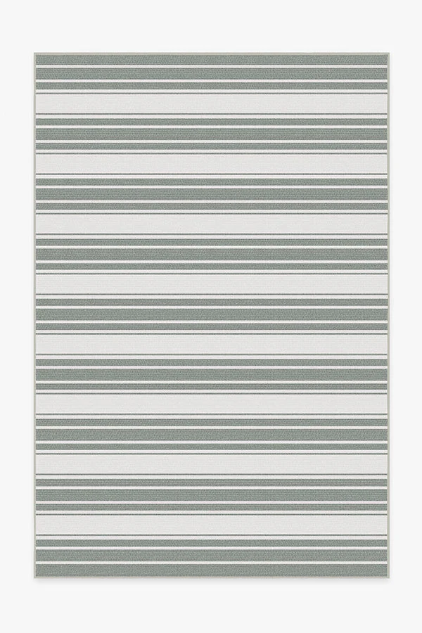 Marina Stripe Grey Outdoor Rug