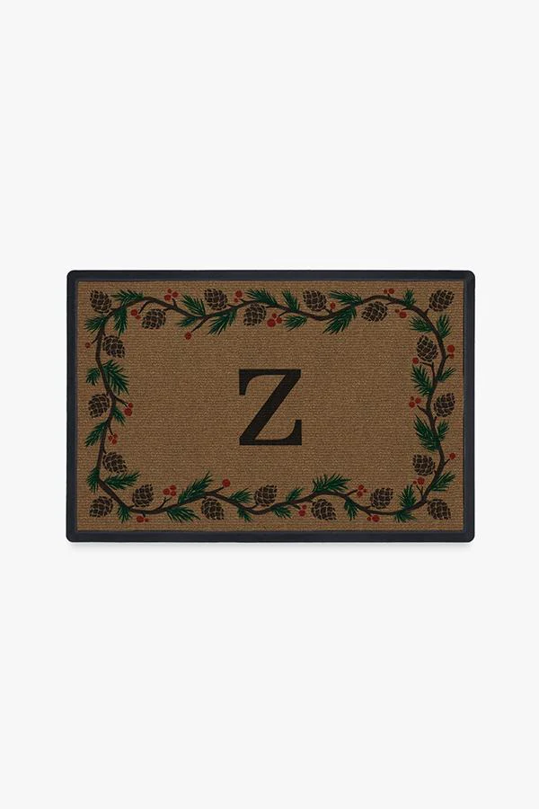 Winter Woods Monogram Doormat