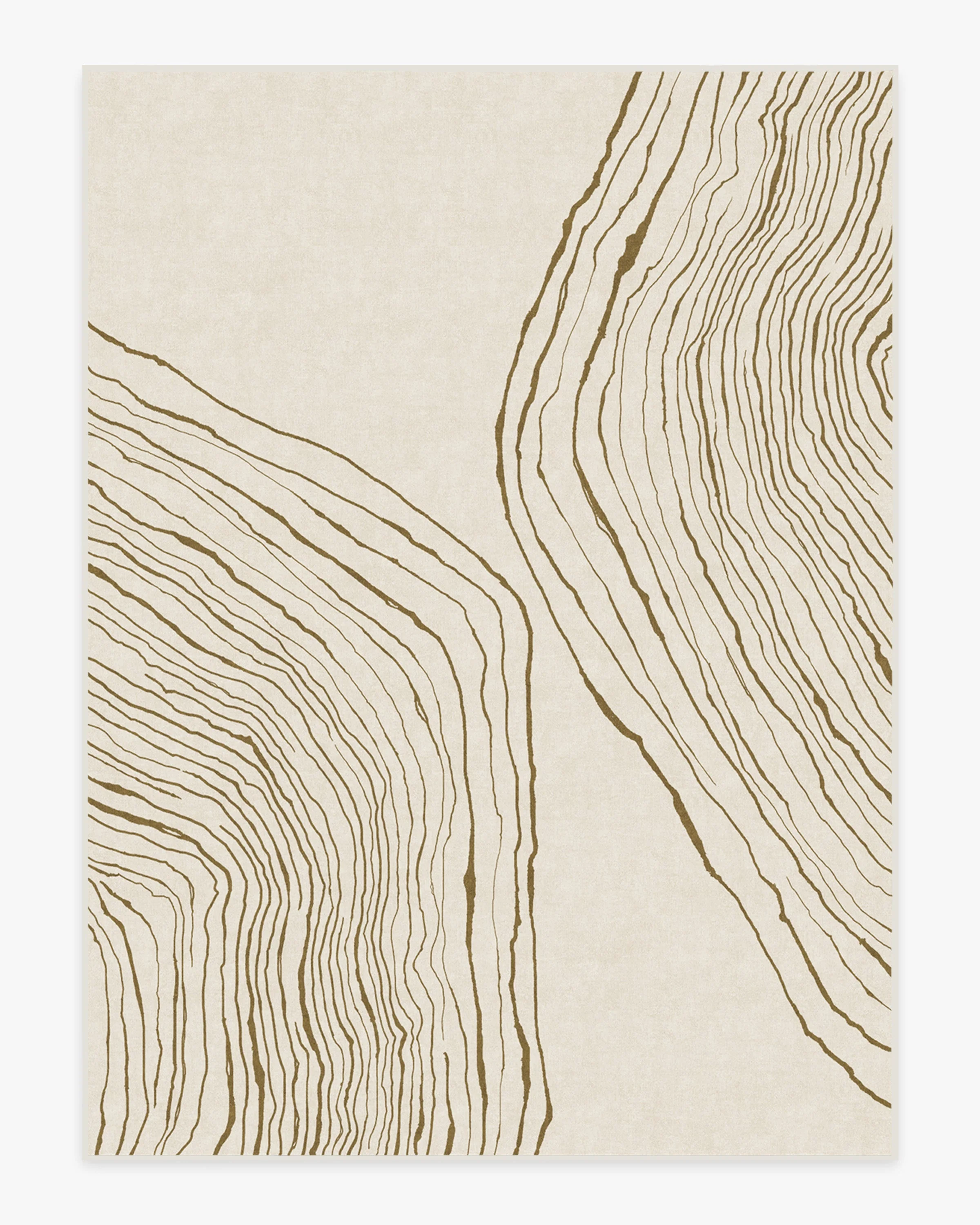 Seine Camel & Ivory Flatwoven Rug by Nina Takesh