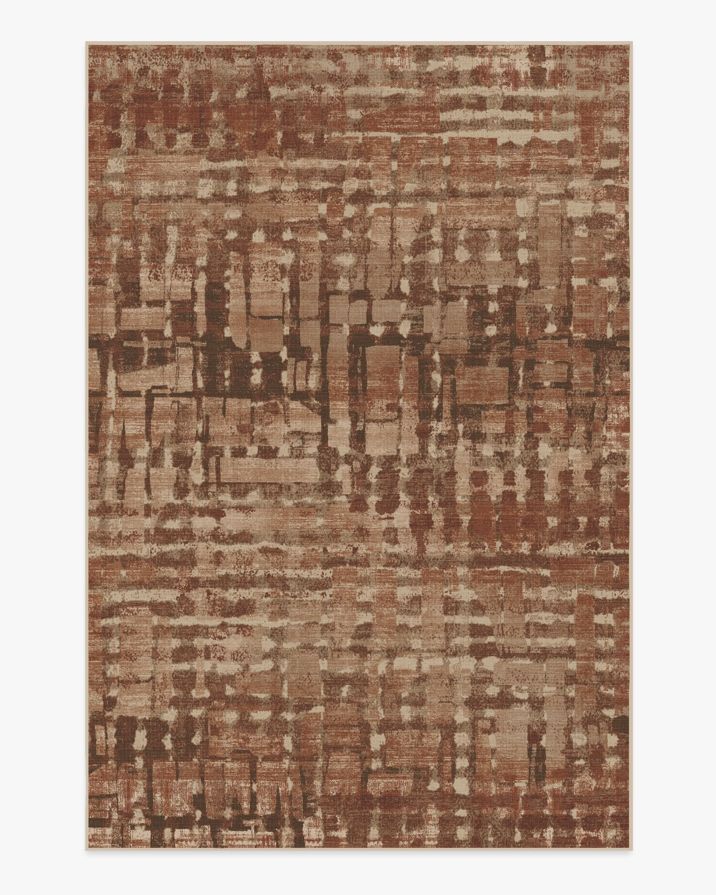 Brooklyn Copper Clay Rug by Architectural Digest