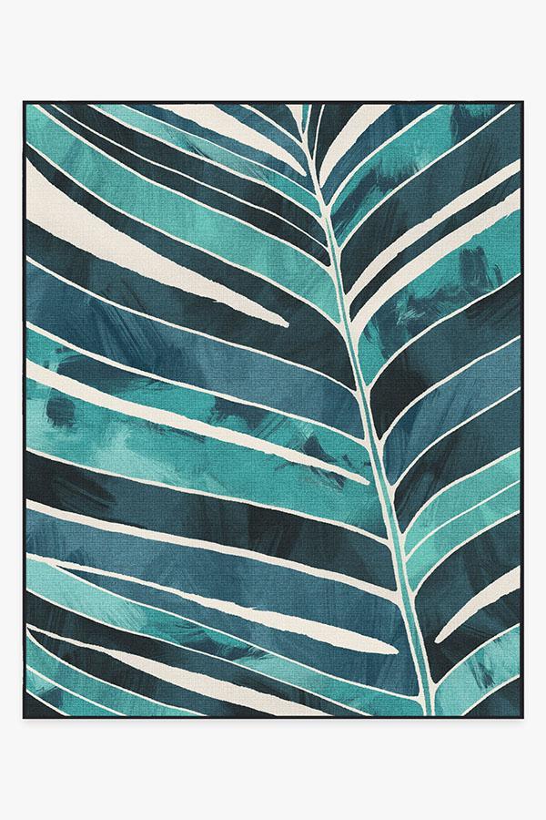 Ombra Teal Outdoor Rug