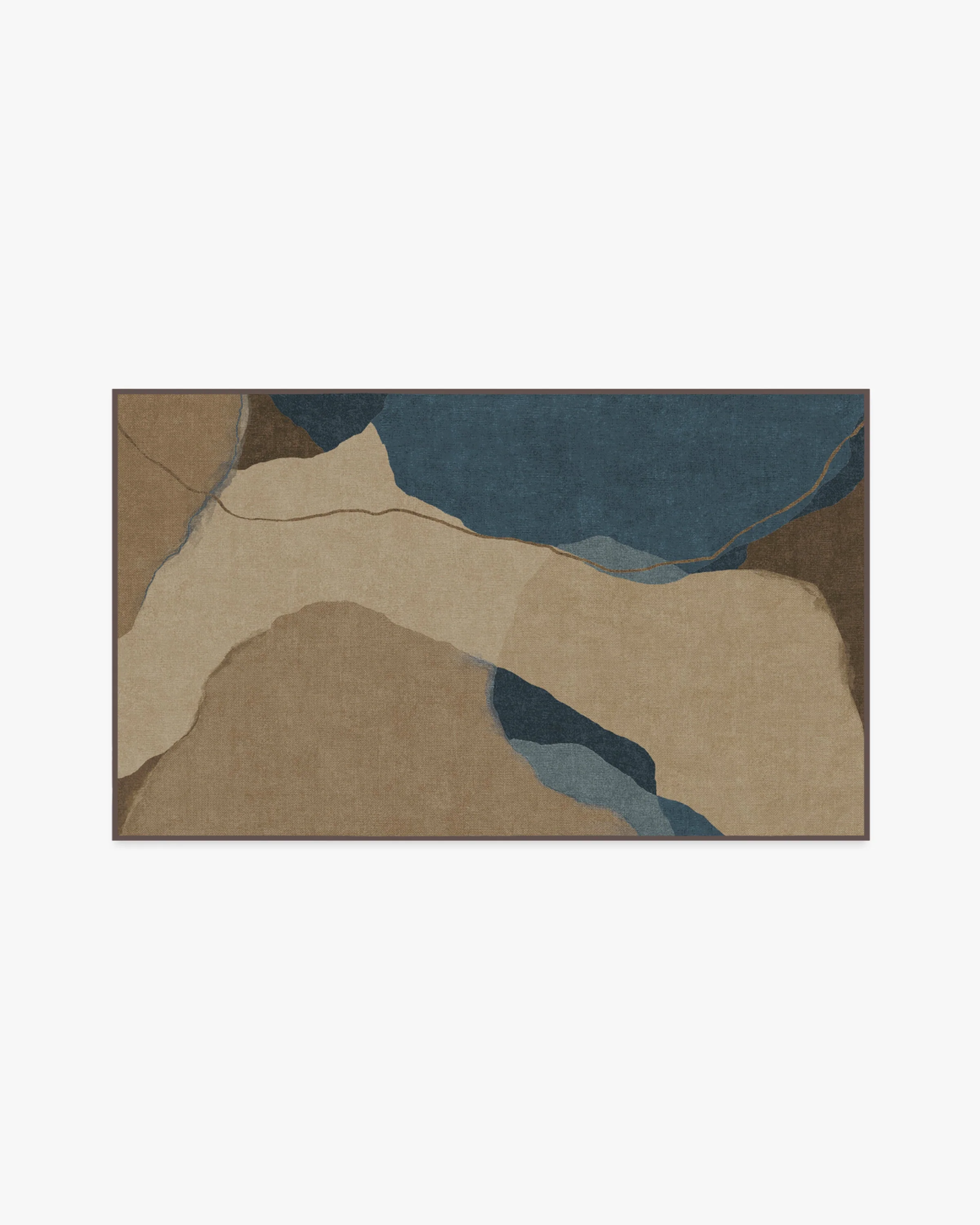 Loire Natural Denim Blue Flatwoven Rug by Nina Takesh