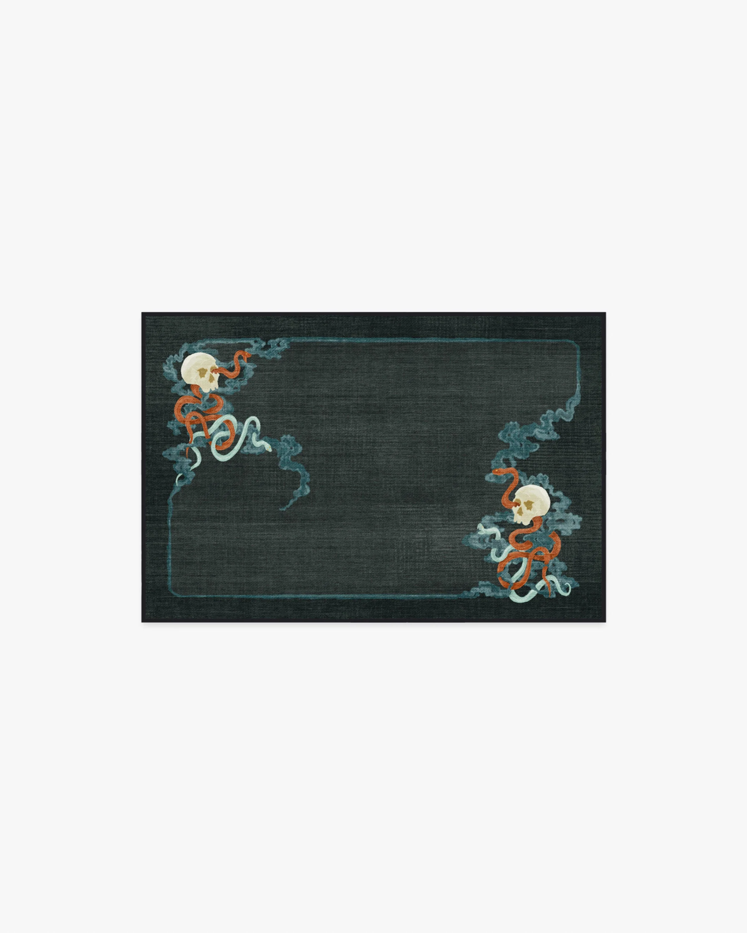 Serpentine Charcoal Flatwoven Rug