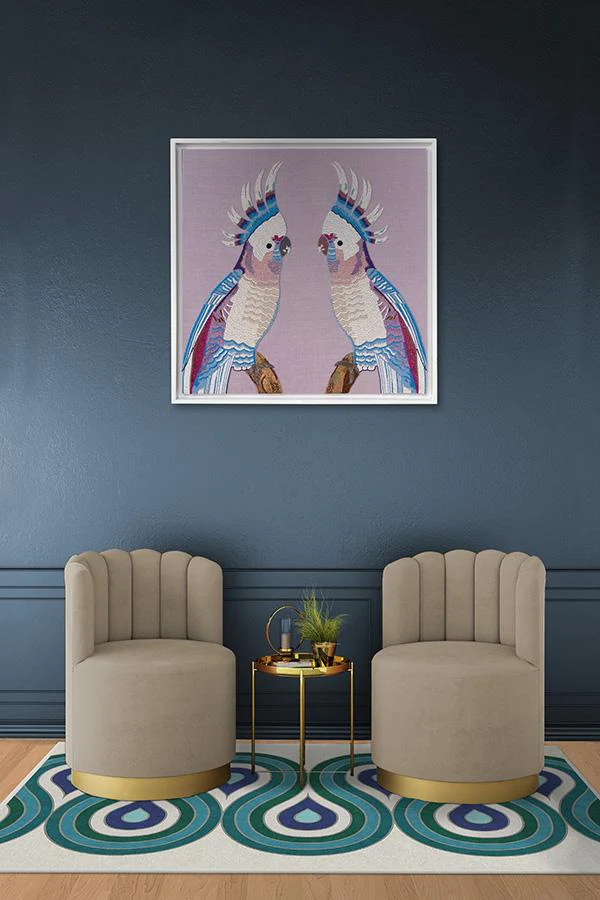 Milano Peacock Rug by Jonathan Adler