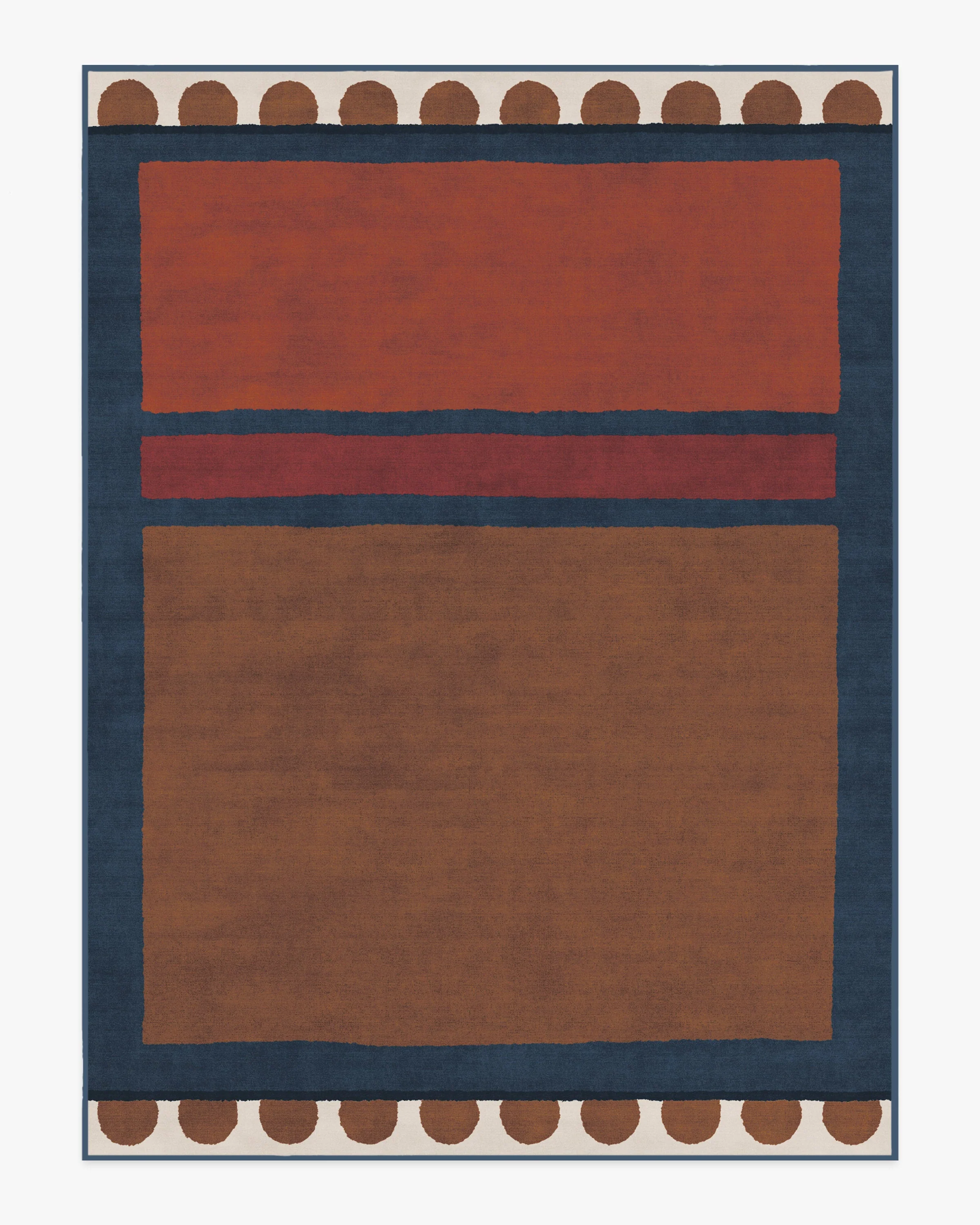 Nina Indigo & Rust Rug by Justina Blakeney