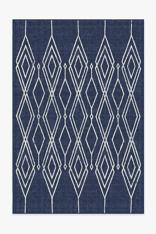 Gemma Lattice Royal Blue Outdoor Rug