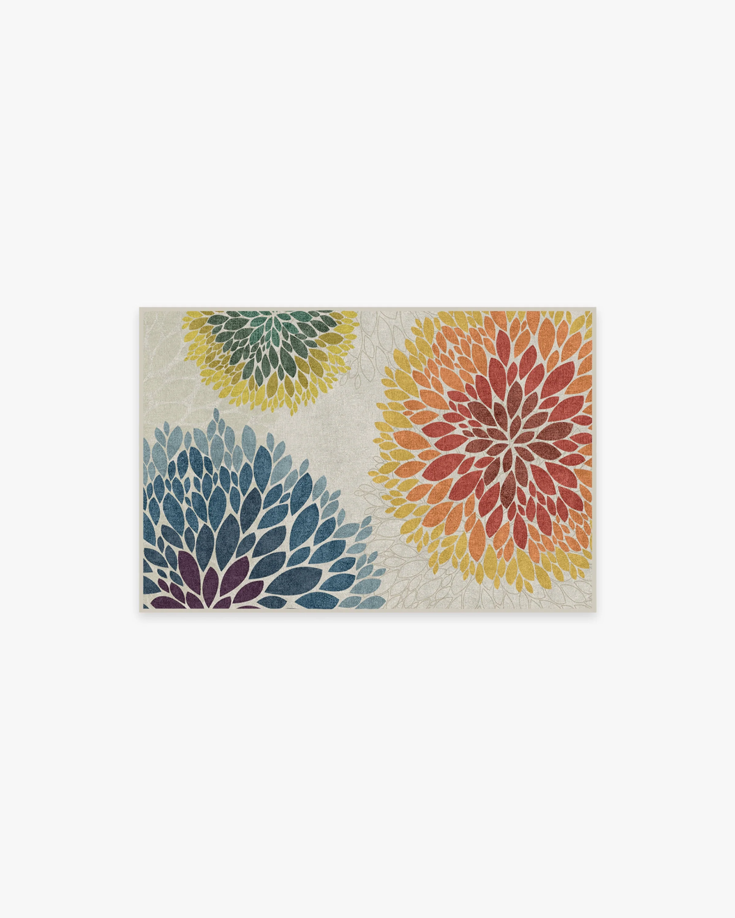 Floral Medallion Multicolor Rug