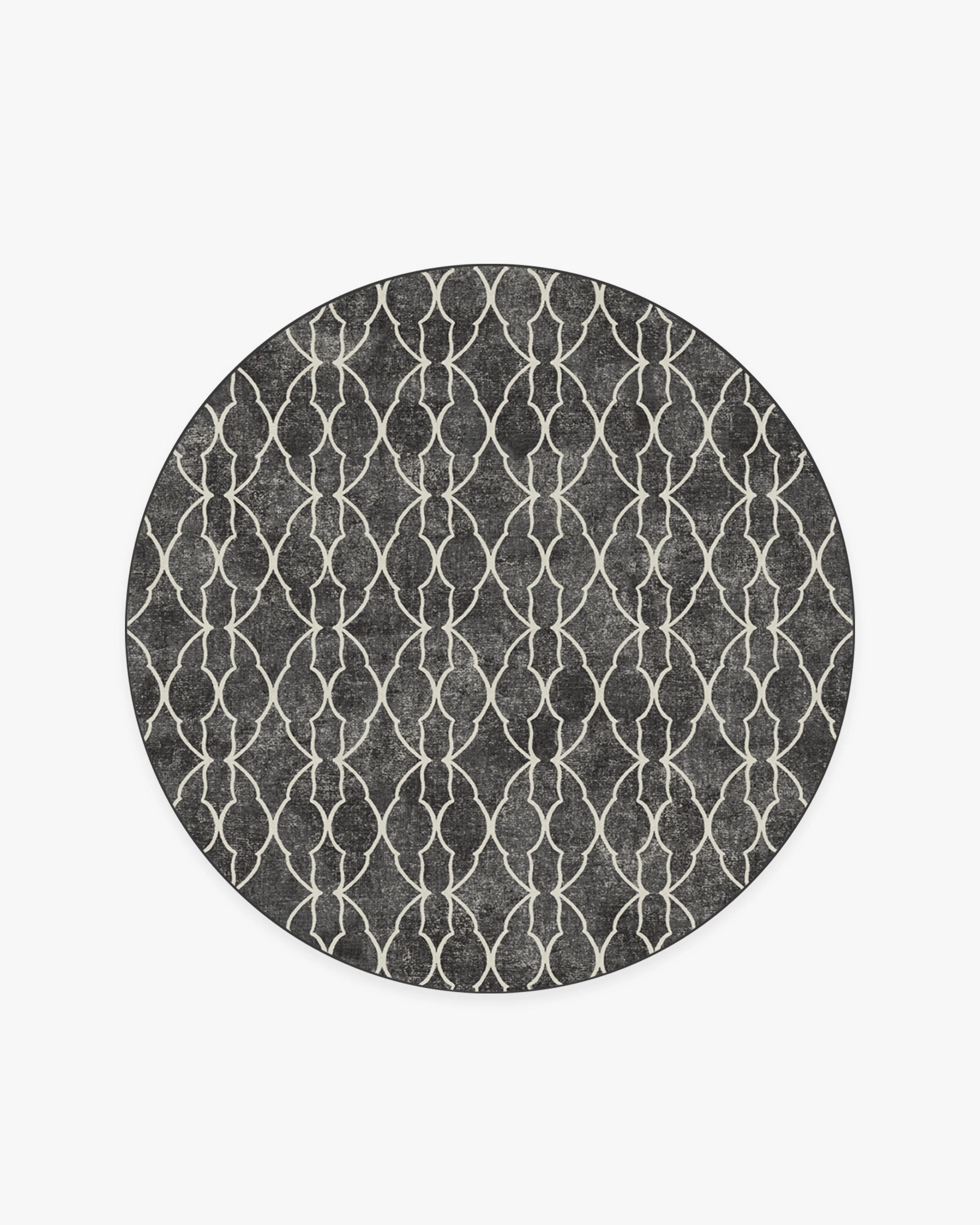 Grogu™ Trellis Black Flatwoven Rug